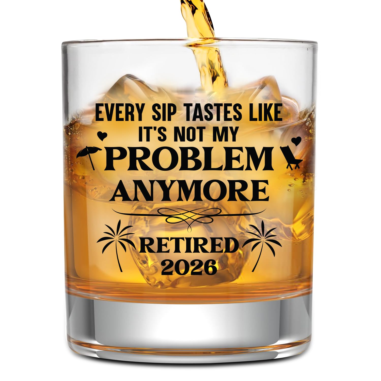 Retirement Gift for Men 2026 – Whiskey Glass