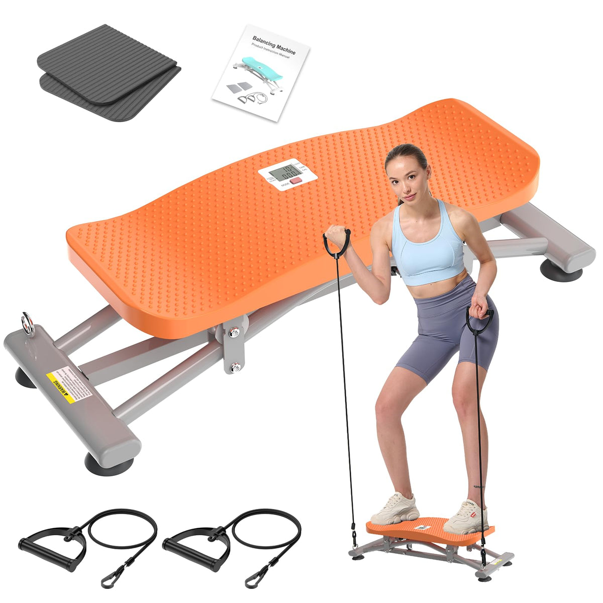Ski Balance Board Rocking Stepper Ski Simulator for Home - HOTWAVE Official Imagery - 1