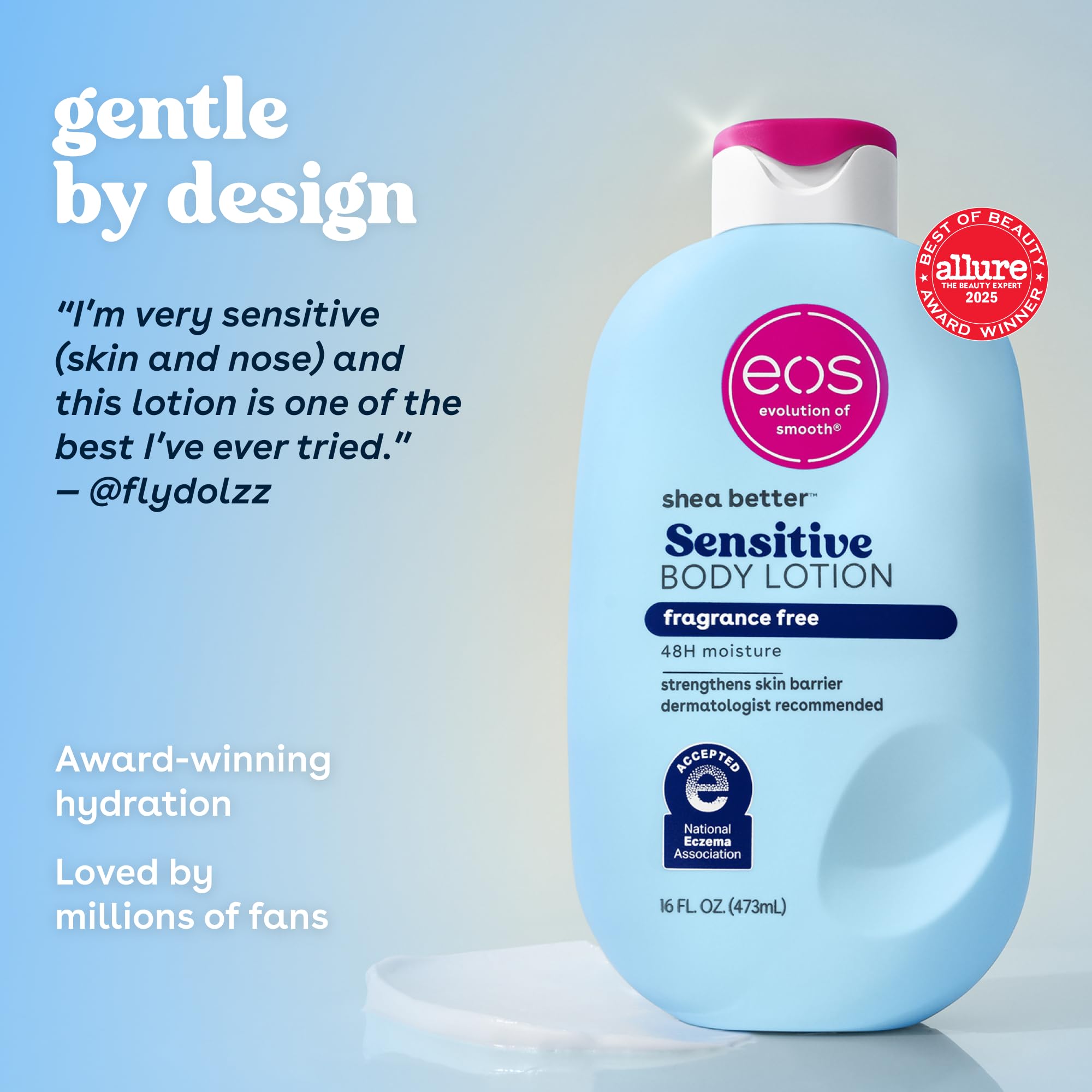 eos Shea Better Sensitive Skin Body Lotion Fragrance Free - eos Official Product Imagery - 7