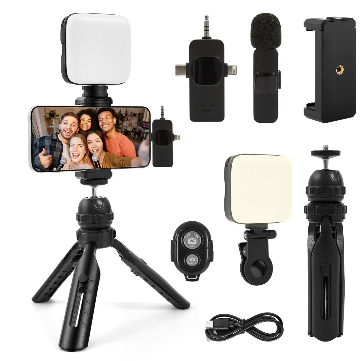 Vlogging Kit for iPhone Android Microphone for Content - Heliora Official Imagery - 1