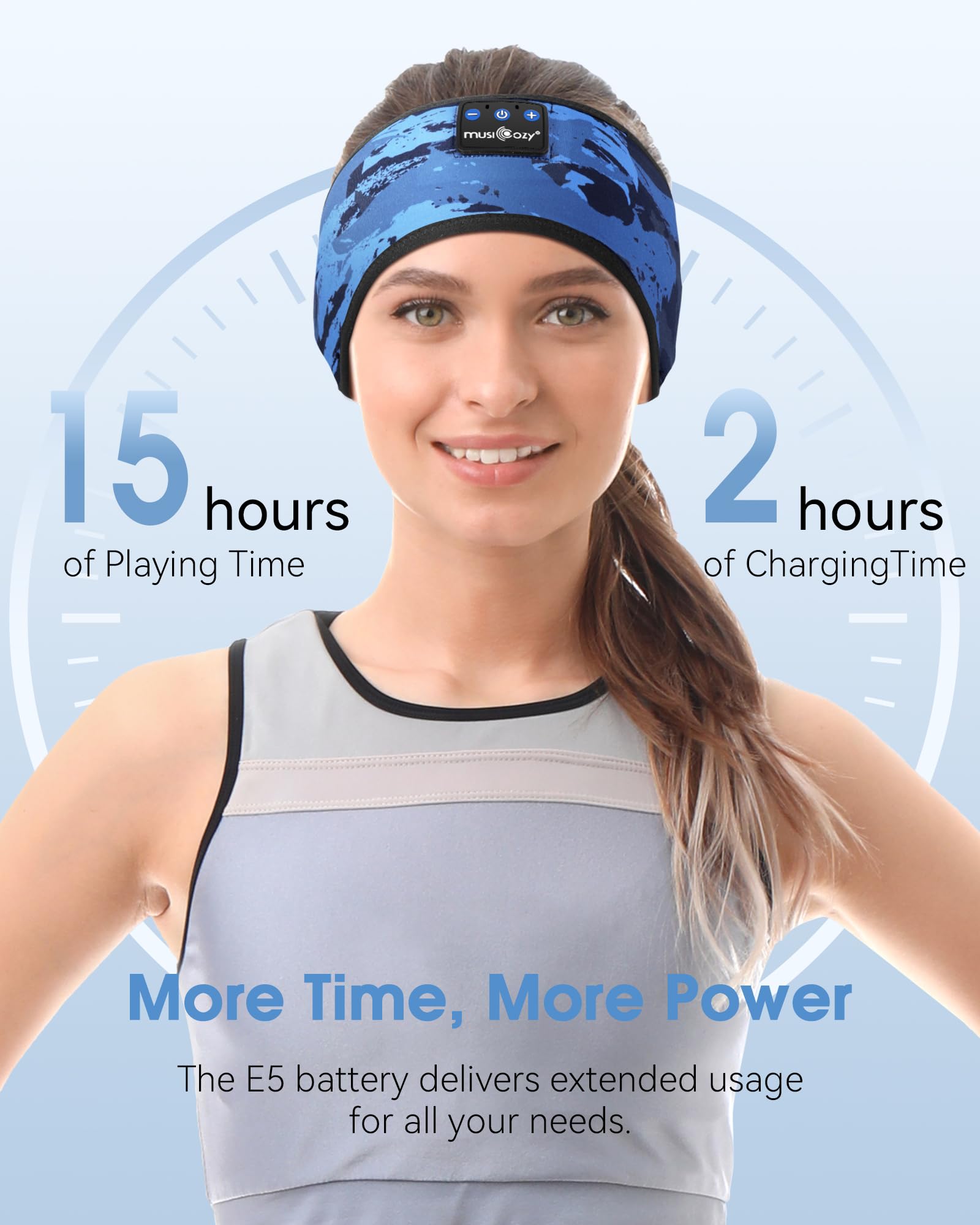 MUSICOZY Sleep Headphones Bluetooth Headband Headphones for Side Sleepers - MUSICOZY Official Product View 5