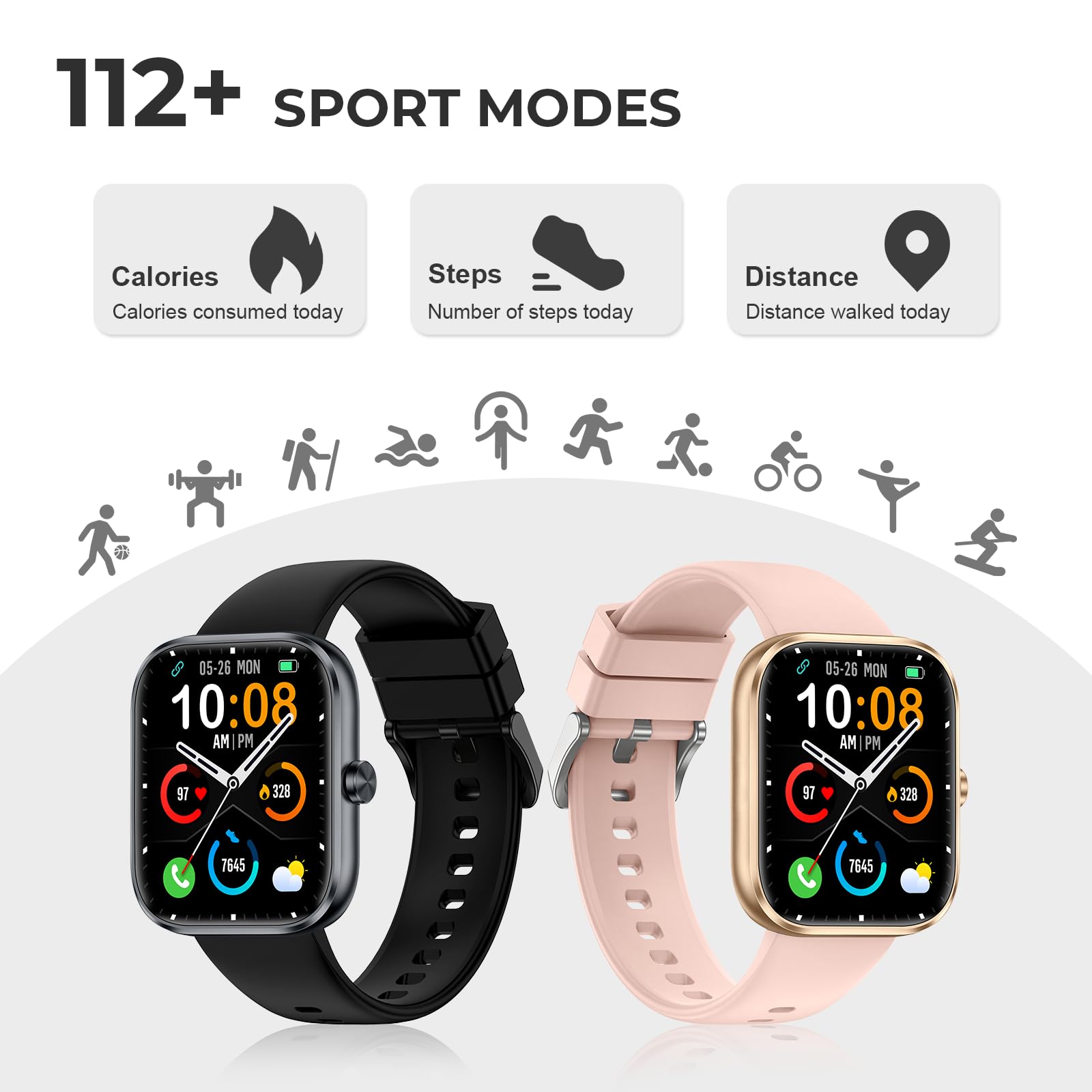 MFVLP Smart Watch for Men, Bluetooth Call, 1.83" Fitness Watch for And - View 3