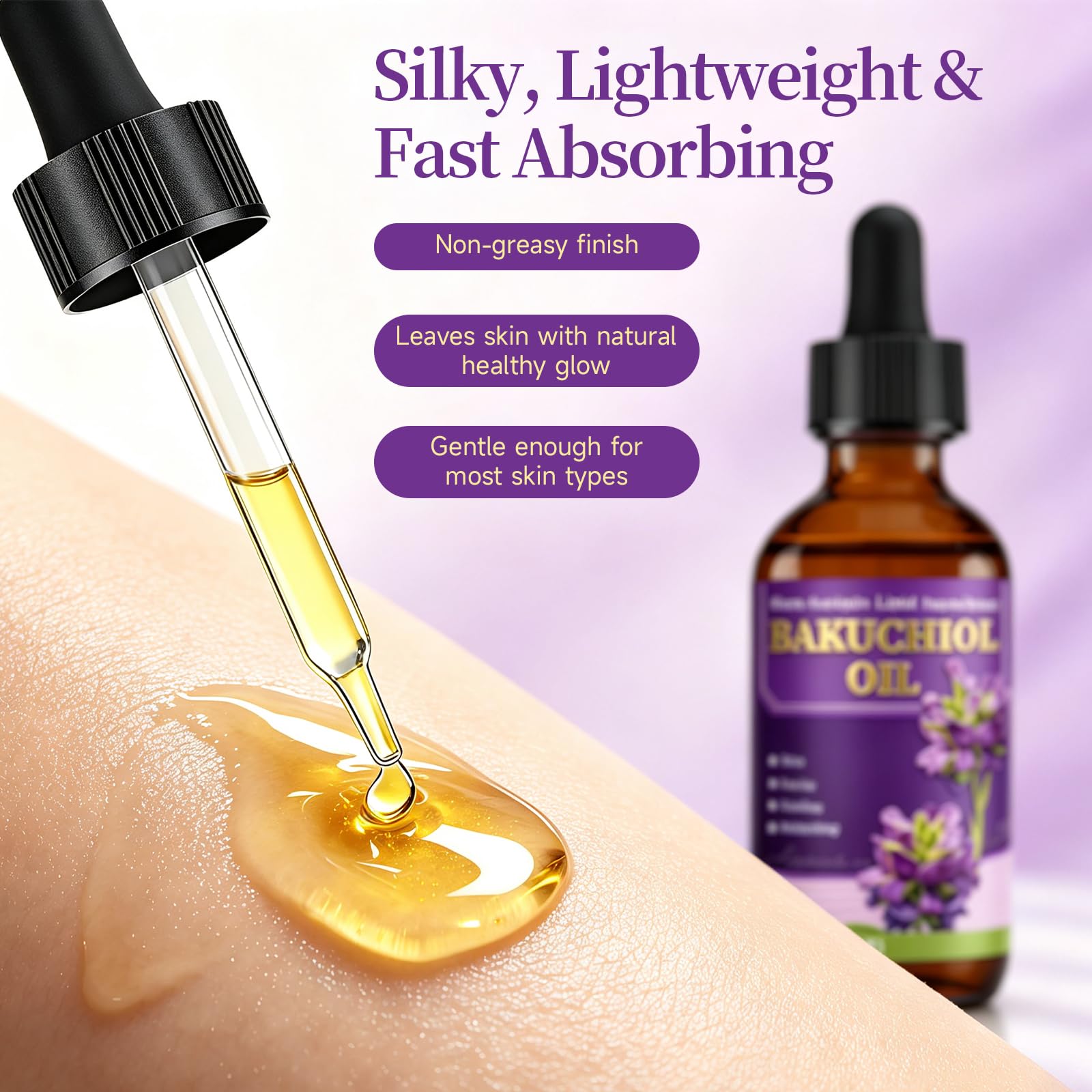 LFuTPm Bakuchiol Oil Organic Cold Pressed for Face, Retinol Alternative Anti Aging - LFuTPm Official Product View 7
