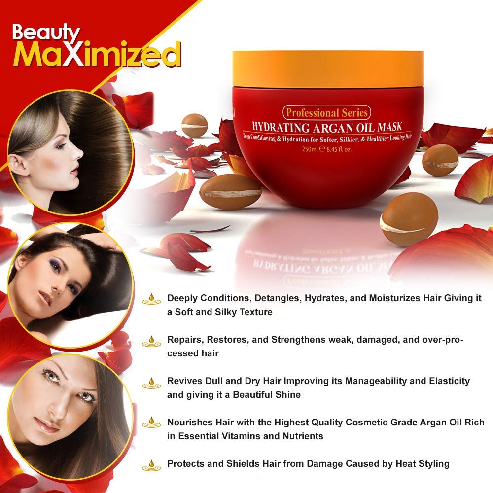 Arvazallia Hydrating Argan Oil Hair Mask & Deep Conditioner For Dry Hair - Arvazallia Official Product View 6