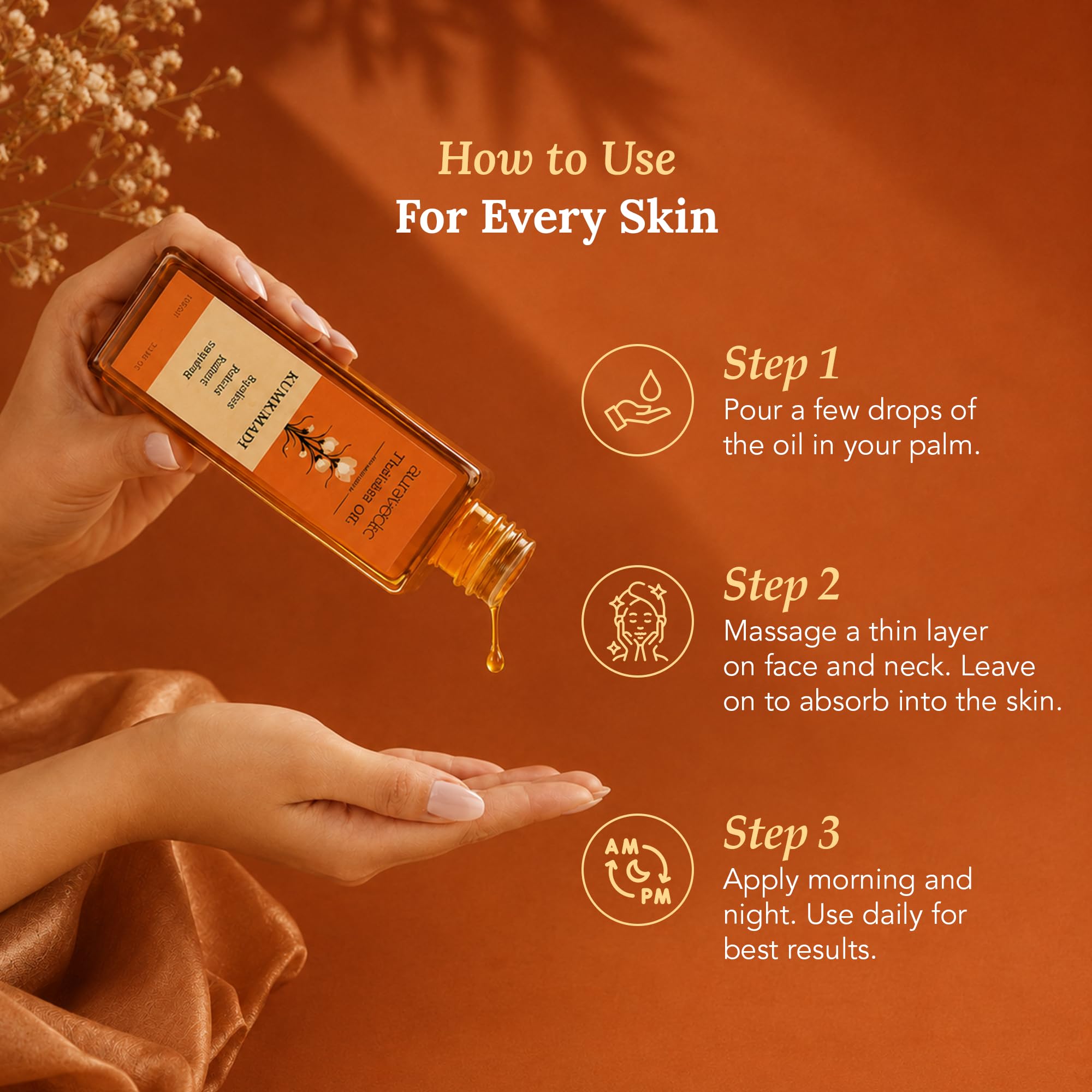 Auravedic Kumkumadi Oil Pure Saffron for Ultra Radiant Skin - Auravedic