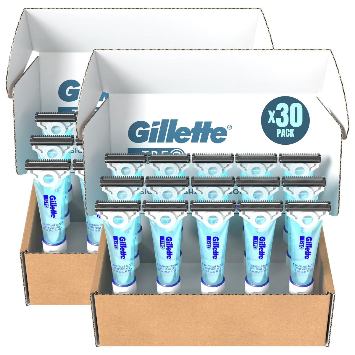 Gillette TREO Razor Disposable Razors With Built in Shave - Gillette Official Imagery - 2