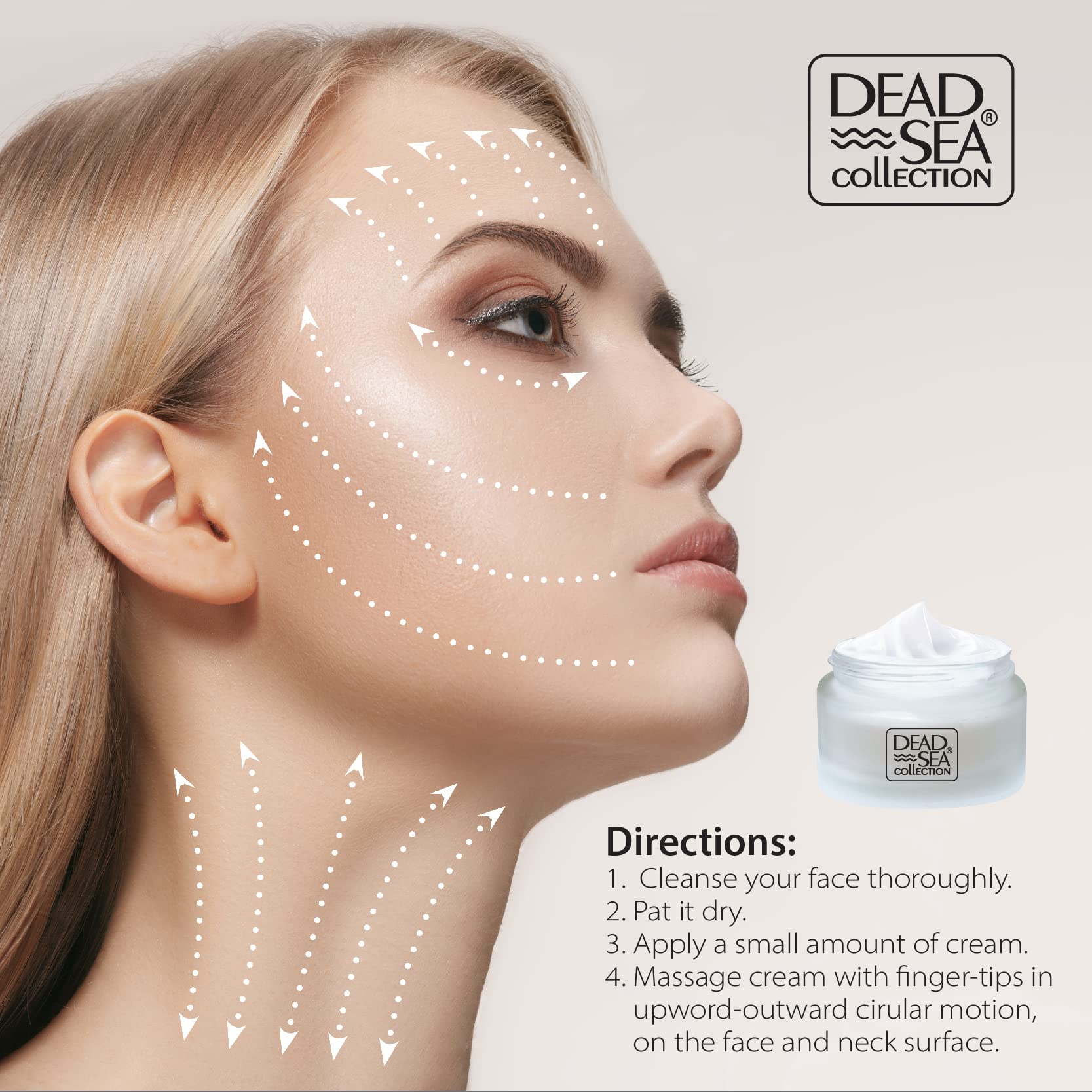 Dead Sea Collection Day Cream for Face with 5% Hyaluronic Acid, Dead Sea Minerals, and Vitamin E – Anti Aging Nourishing Skin Care Moisturizer to Reduce Wrinkles (1.69 fl. oz) - Dead Sea Collection Official Product View 7