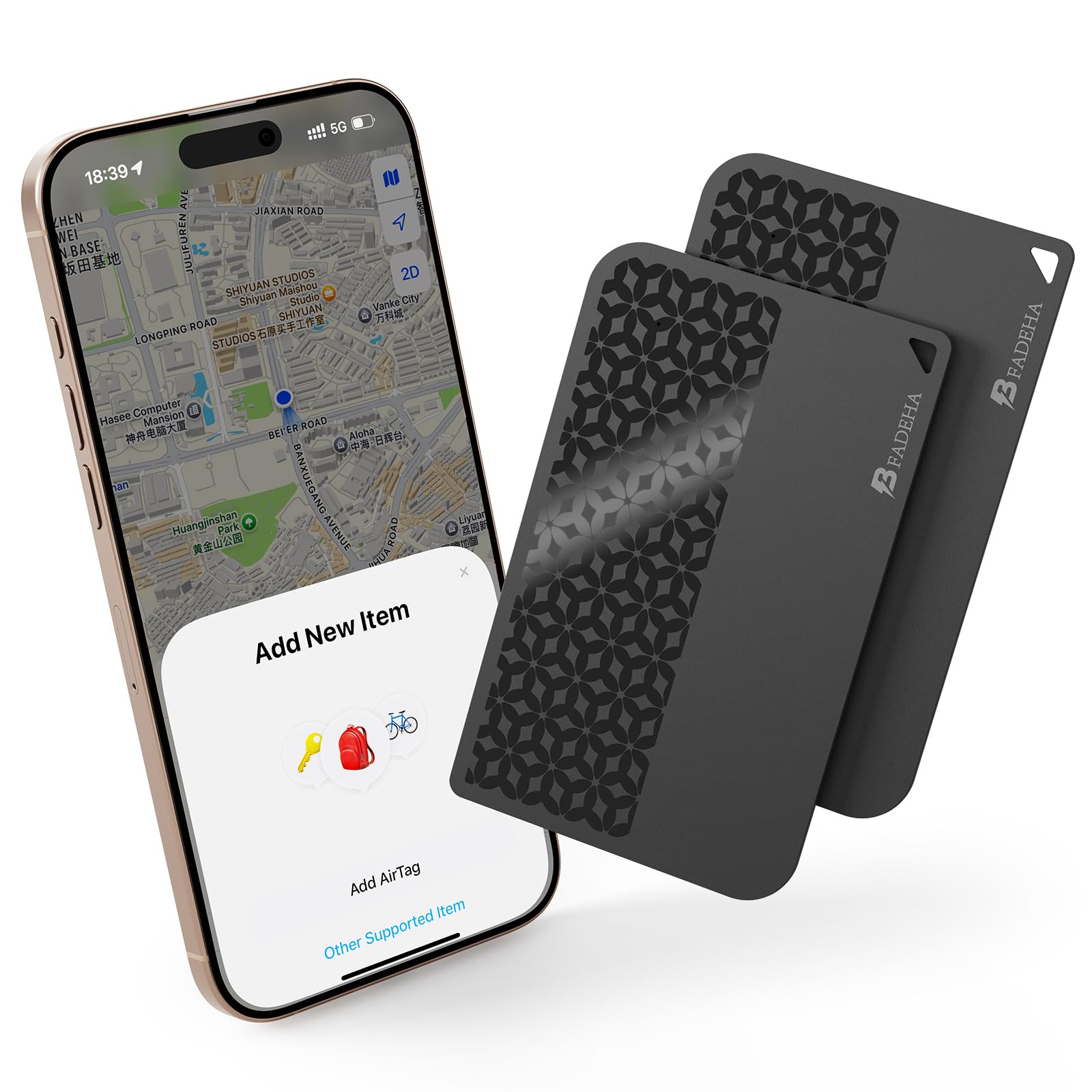 BFADEHA 2026 Apple MFi Certified Wallet Tracker Smart Card for Fi by BFADEHA - Angle View 10
