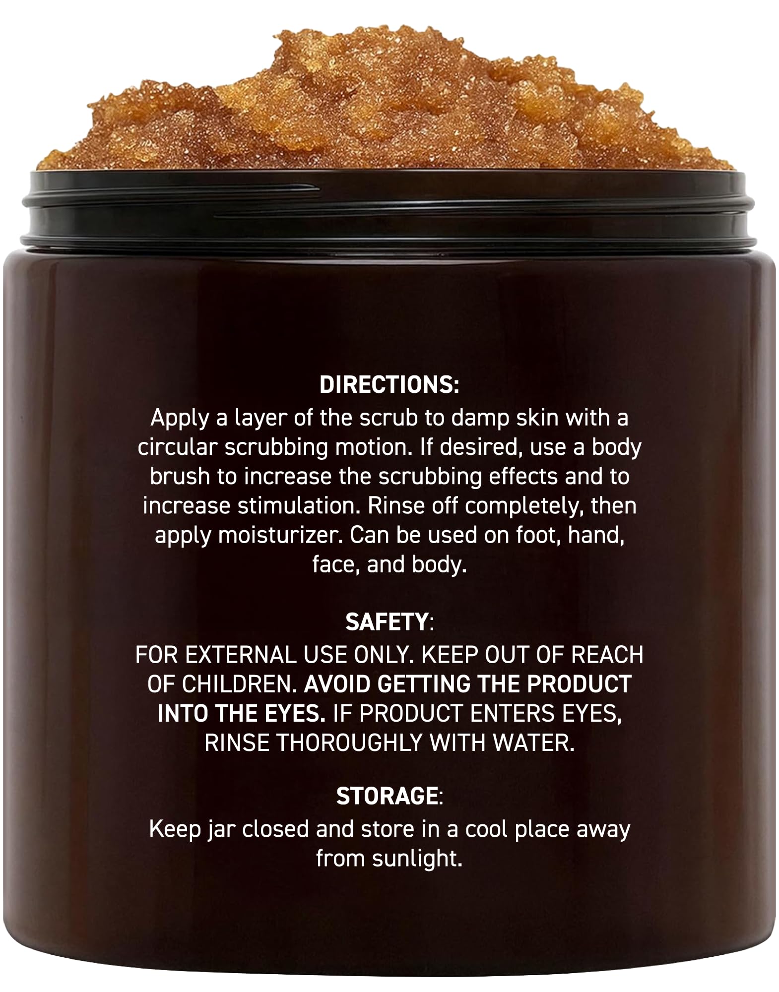 Brooklyn Botany Brown Sugar Body Scrub - Moisturizing and Exfoliating Body & Fa - Brooklyn Botany Official Product View 3