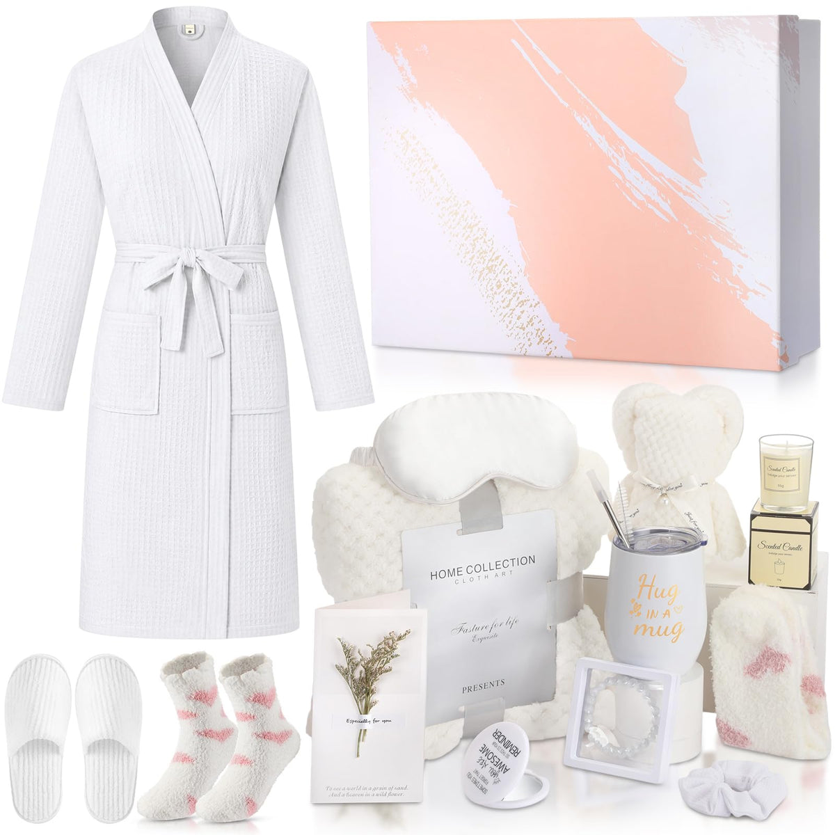 Sieral 14 Pcs Birthday Gifts for Women Care Blanket Gift Set - Sieral Official Imagery - 1
