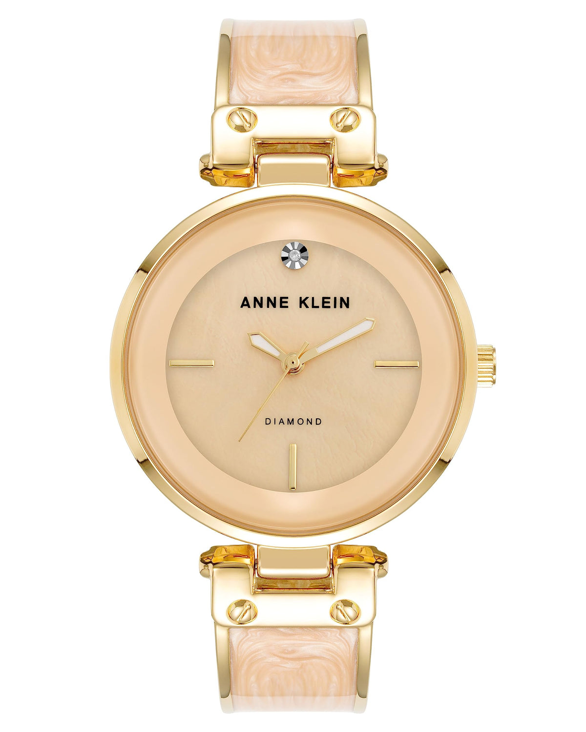 Anne Klein Women s Genuine Diamond Dial Bangle Watch - Anne Klein Official Imagery - 6