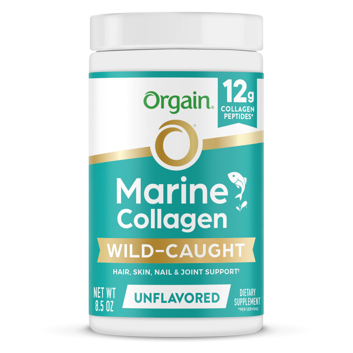 Orgain 12g Wild Caught Marine Collagen Peptides Powder - Orgain Official Imagery - 1