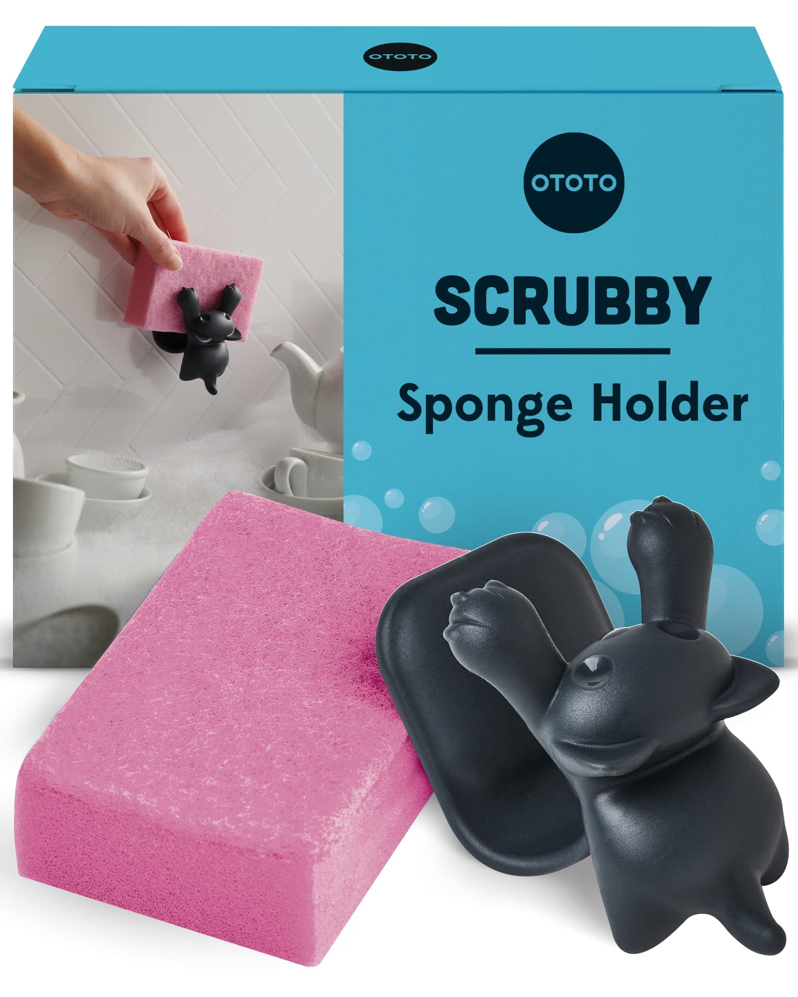 OTOTO Sponge Holder for Kitchen Sink - Comes With Dish Sponge - Dishwa - View 1
