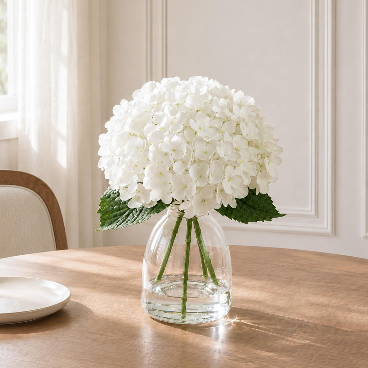 Hydrangea Artificial Flowers in Vase Fake Flowers for Home - FLEURIFI Official Imagery - 7