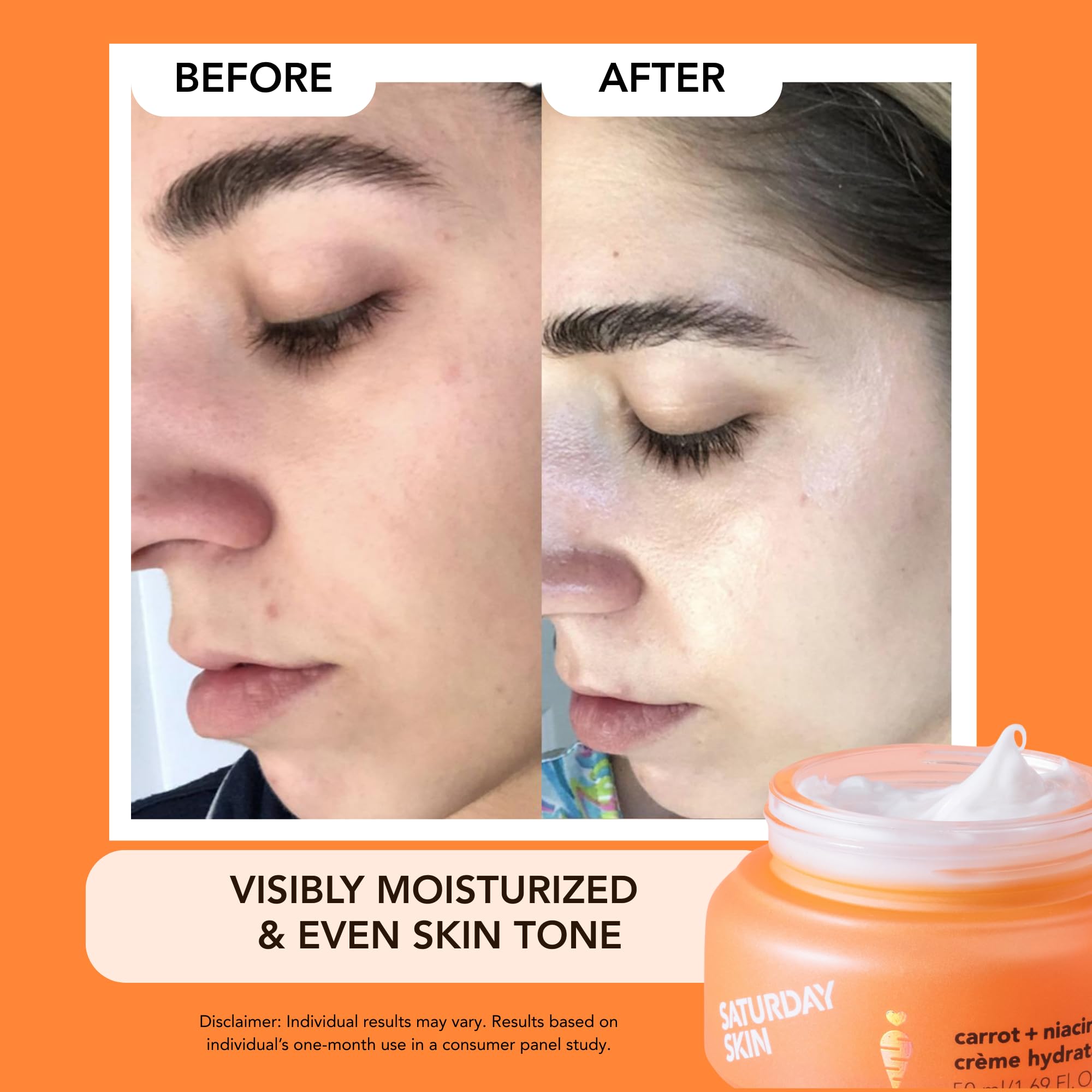 Saturday Skin Carrot Niacinamide Moisturizer Ceramide - Saturday Skin Official Product Imagery - 6