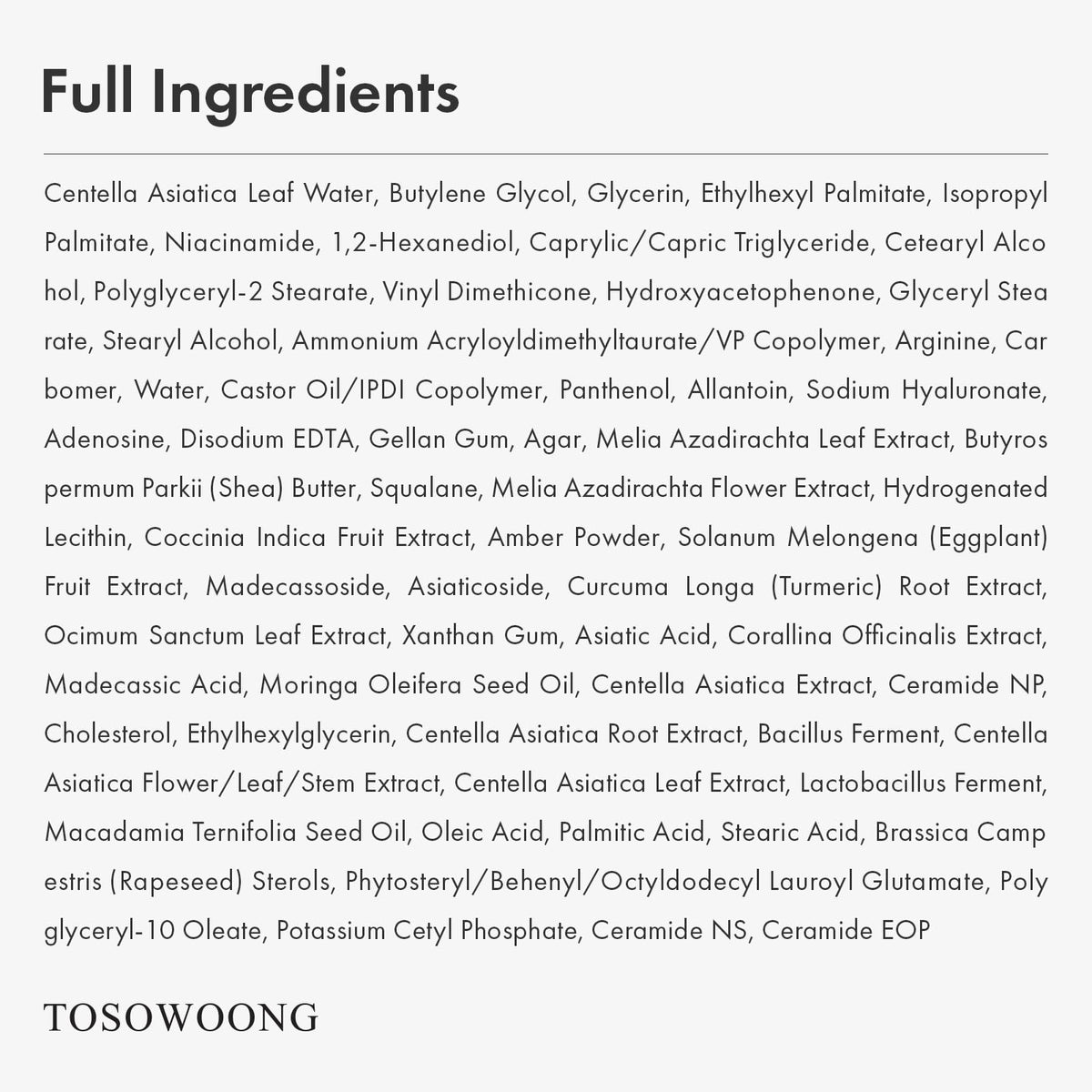 TOSOWOONG Madagascar Centella 70 Cream for Soothing - TOSOWOONG Official Imagery - 7