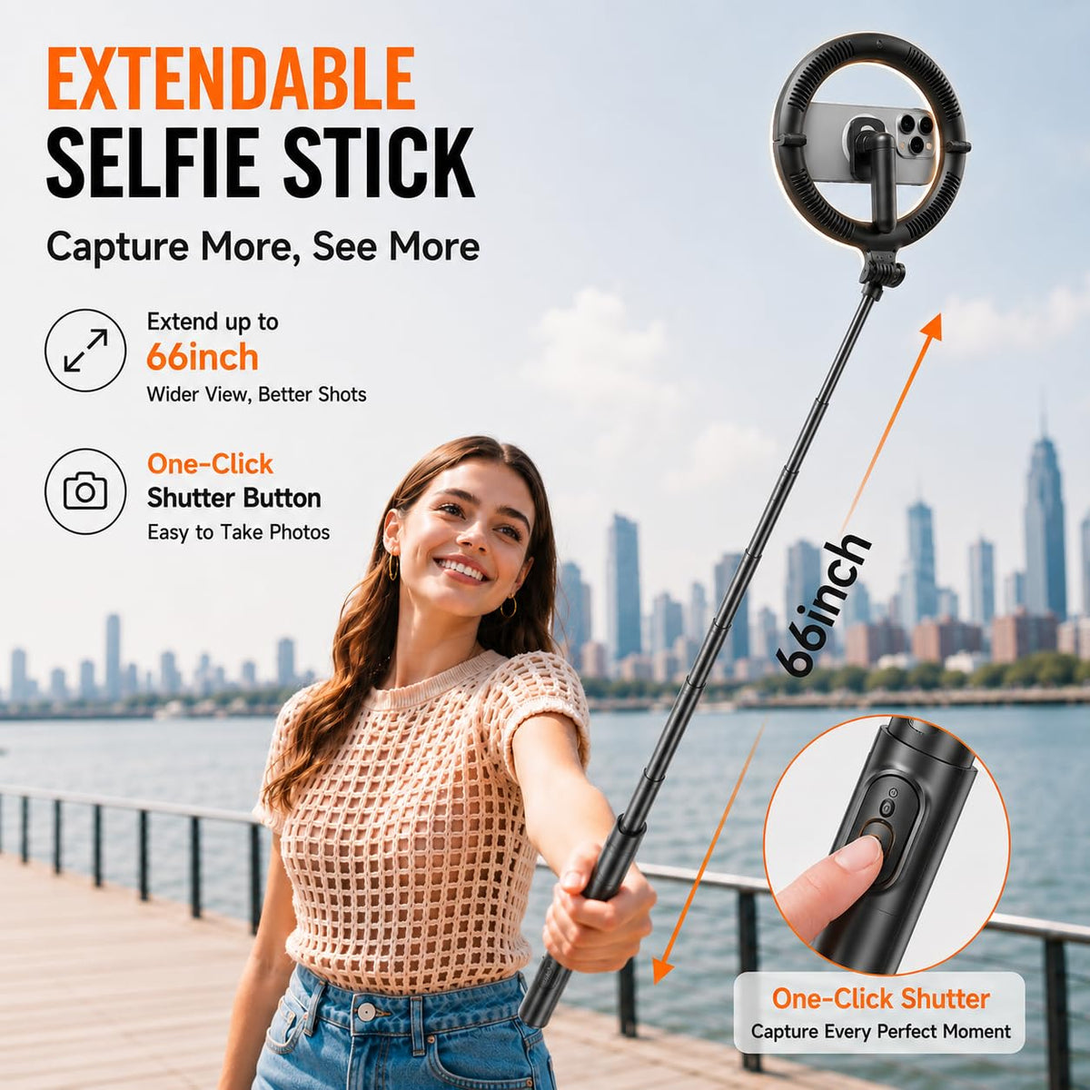 Ring Light with Stand and Wireless Microphone 10 Magnetic - Flurova Official Imagery - 4