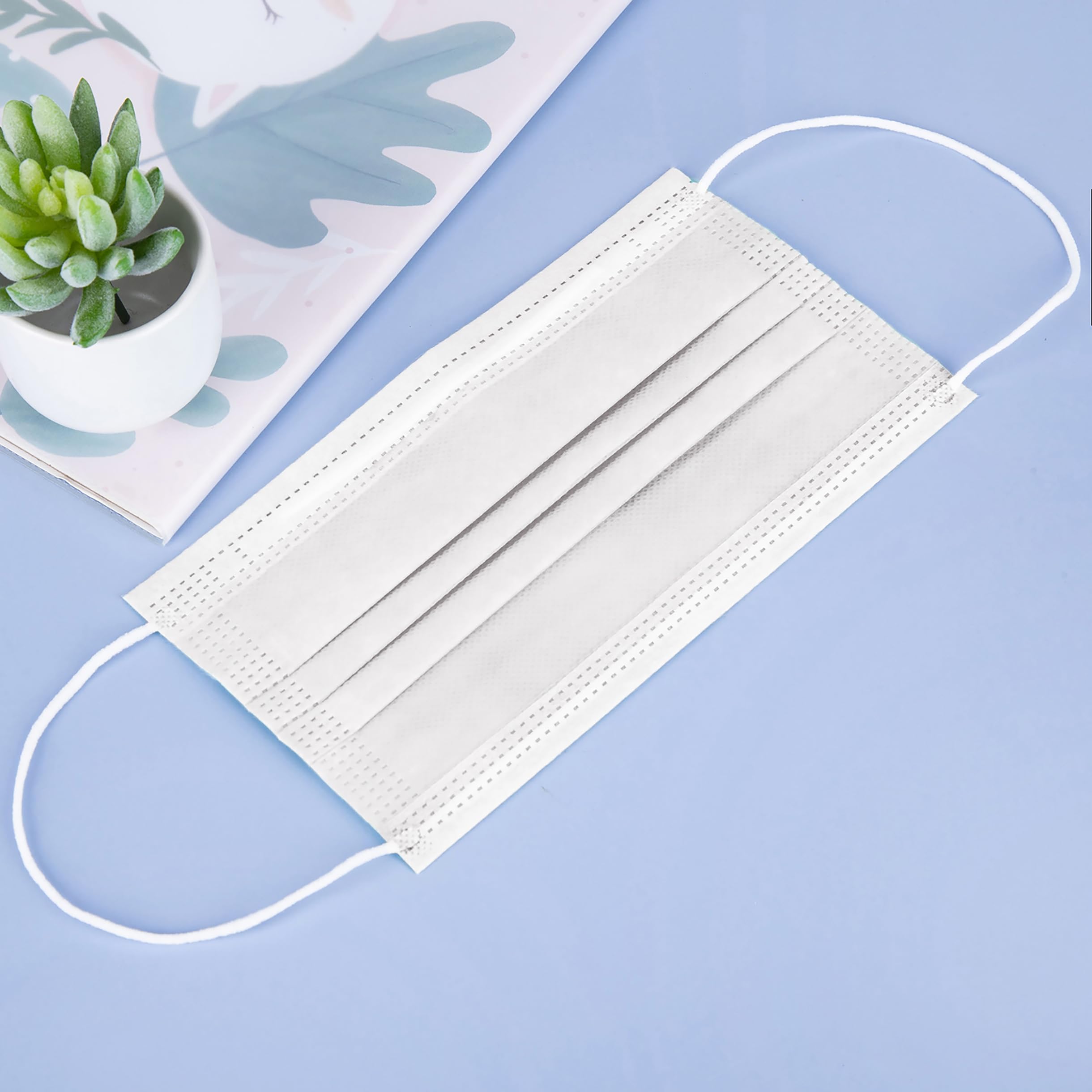 Borje White Disposable Face Masks 100 Pcs White Face Mask 3 Ply P - Borje Official Product View 6