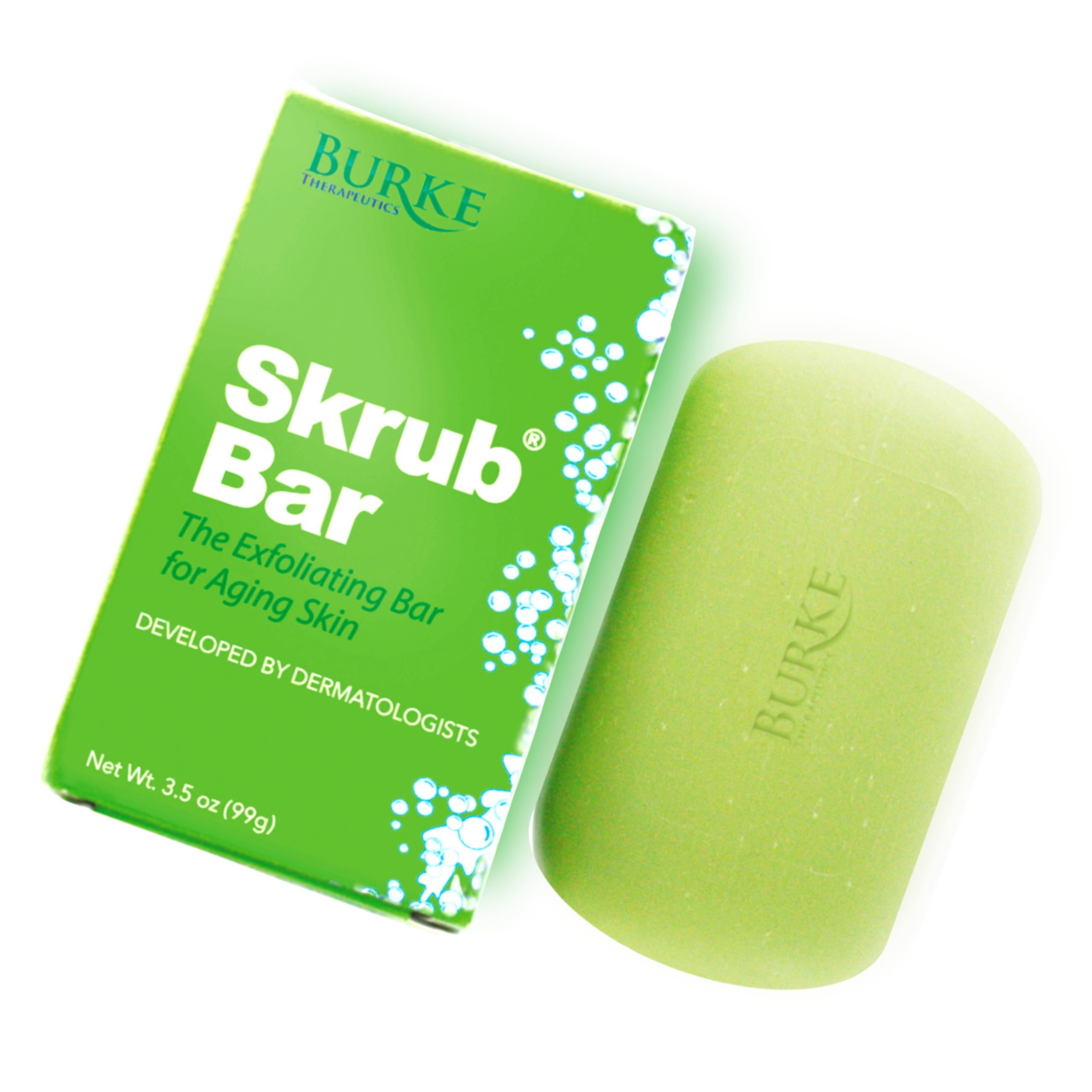 Burke Therapeutics Burke Pharmaceuticals Skrub Bar Exfoliating Soap - Burke Therapeutics Official Product View 2