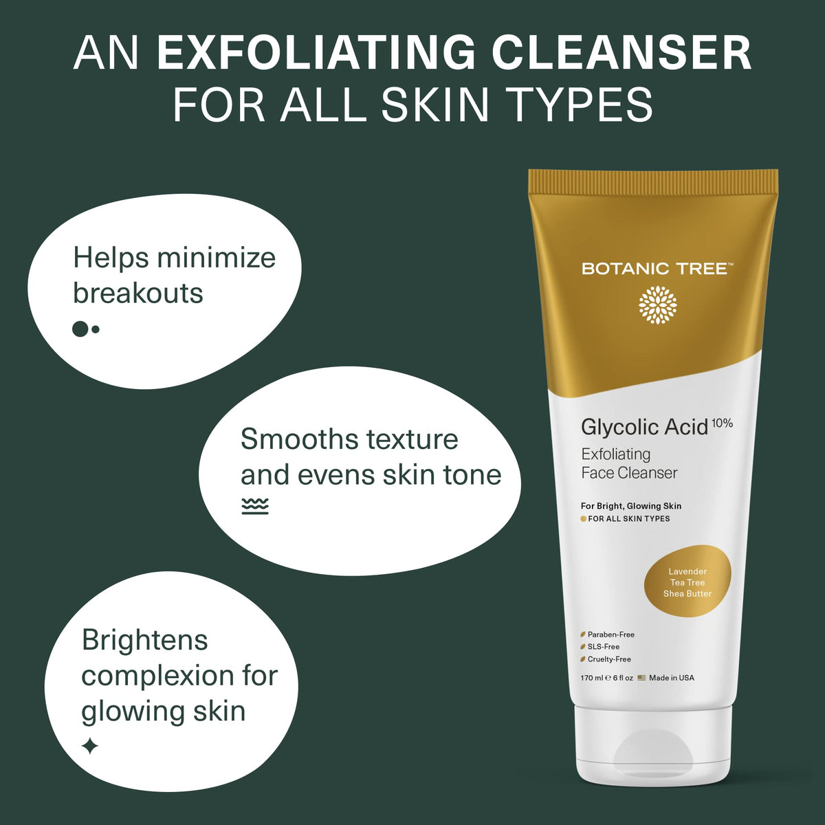 Botanic Tree Glycolic Acid Face Wash - Botanic Tree Official Imagery - 4