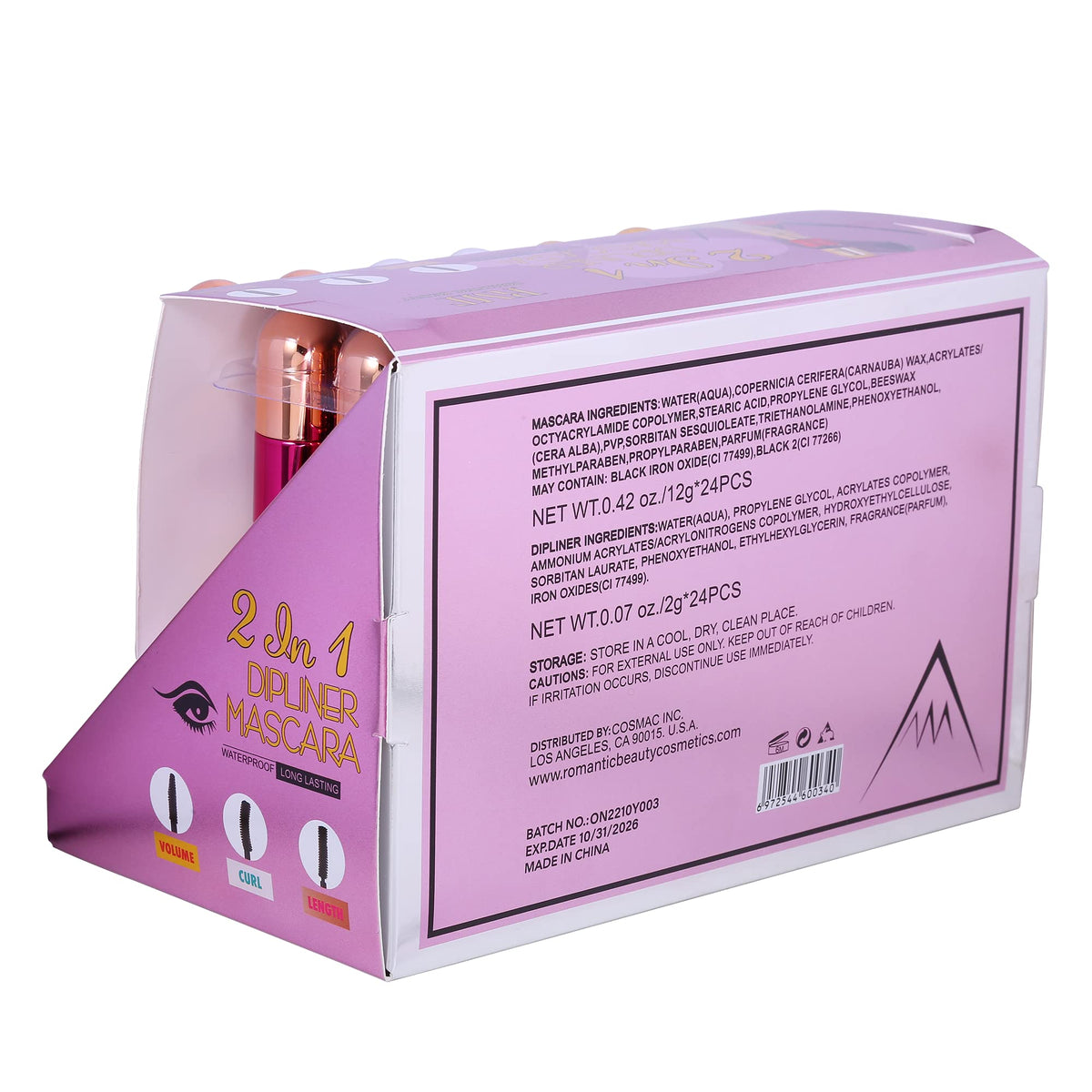 2 in 1 Lasting Dip Liner and Mascara by Romantic Beauty - Premium Selection Official Imagery - 5