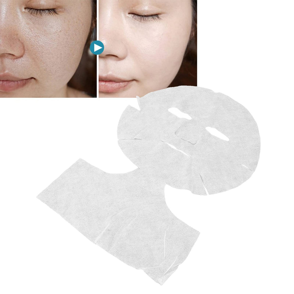 FILFEEL 50pcs Pre cut Mask Sheets Disposable Skin Care Light - FILFEEL Official Imagery - 6