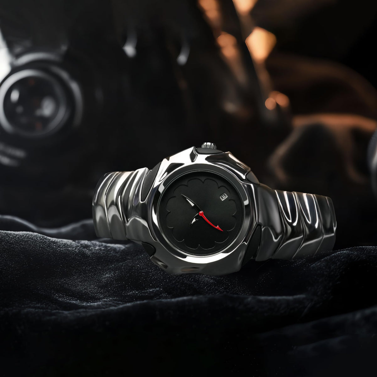 BARAMON Men s Analog Quartz Watch Futuristic Stylish Design - BARAMON Official Imagery - 5