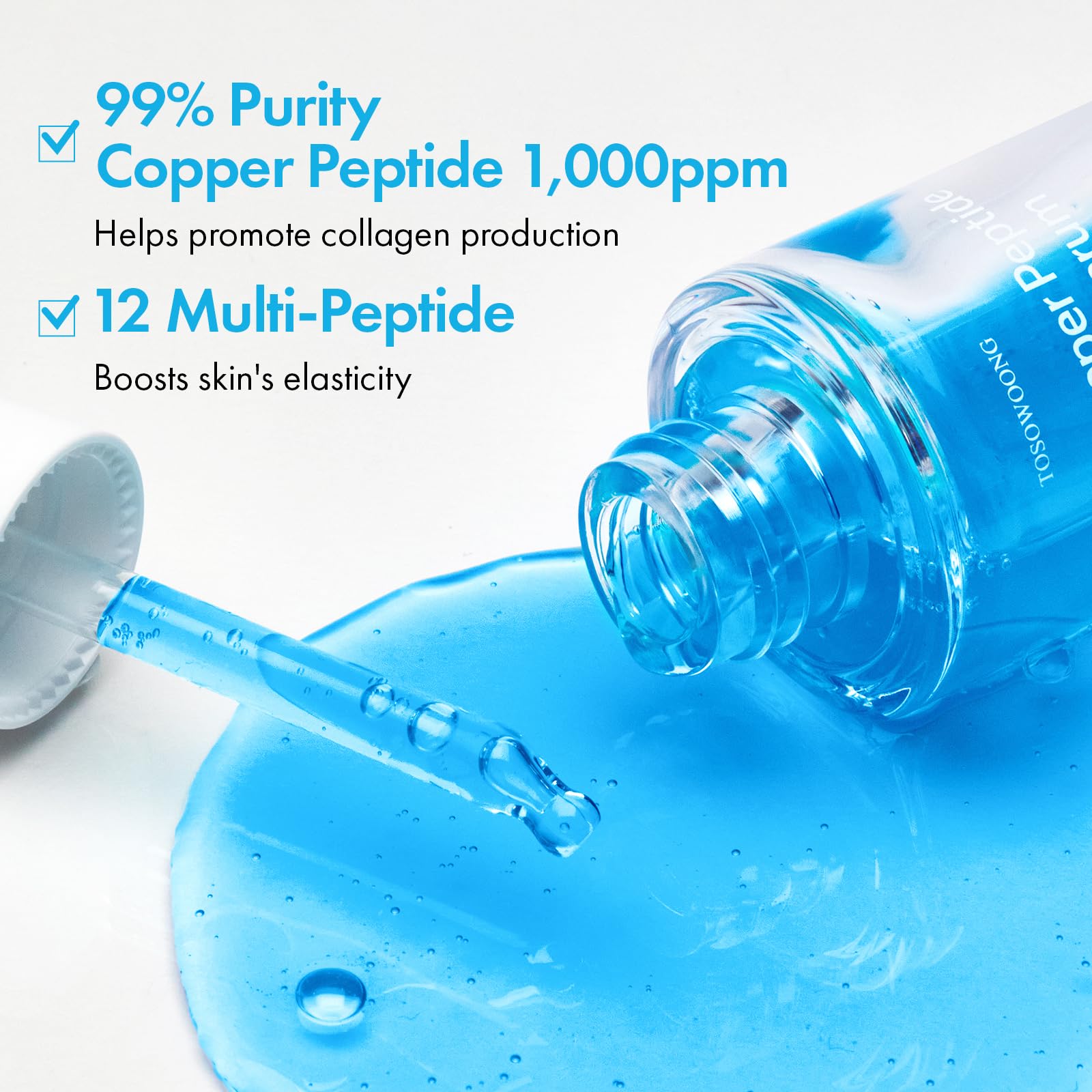 TOSOWOONG Copper Peptide Face Serum, Anti-Aging for Fine Lines, - TOSOWOONG