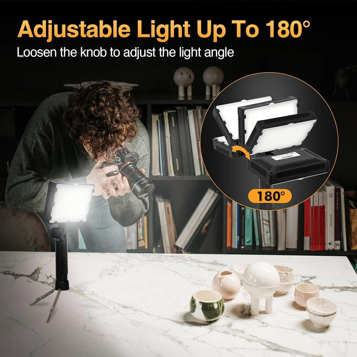 EMART 60 LED Portable Product Photography Light for Tabletop - EMART Official Imagery - 7