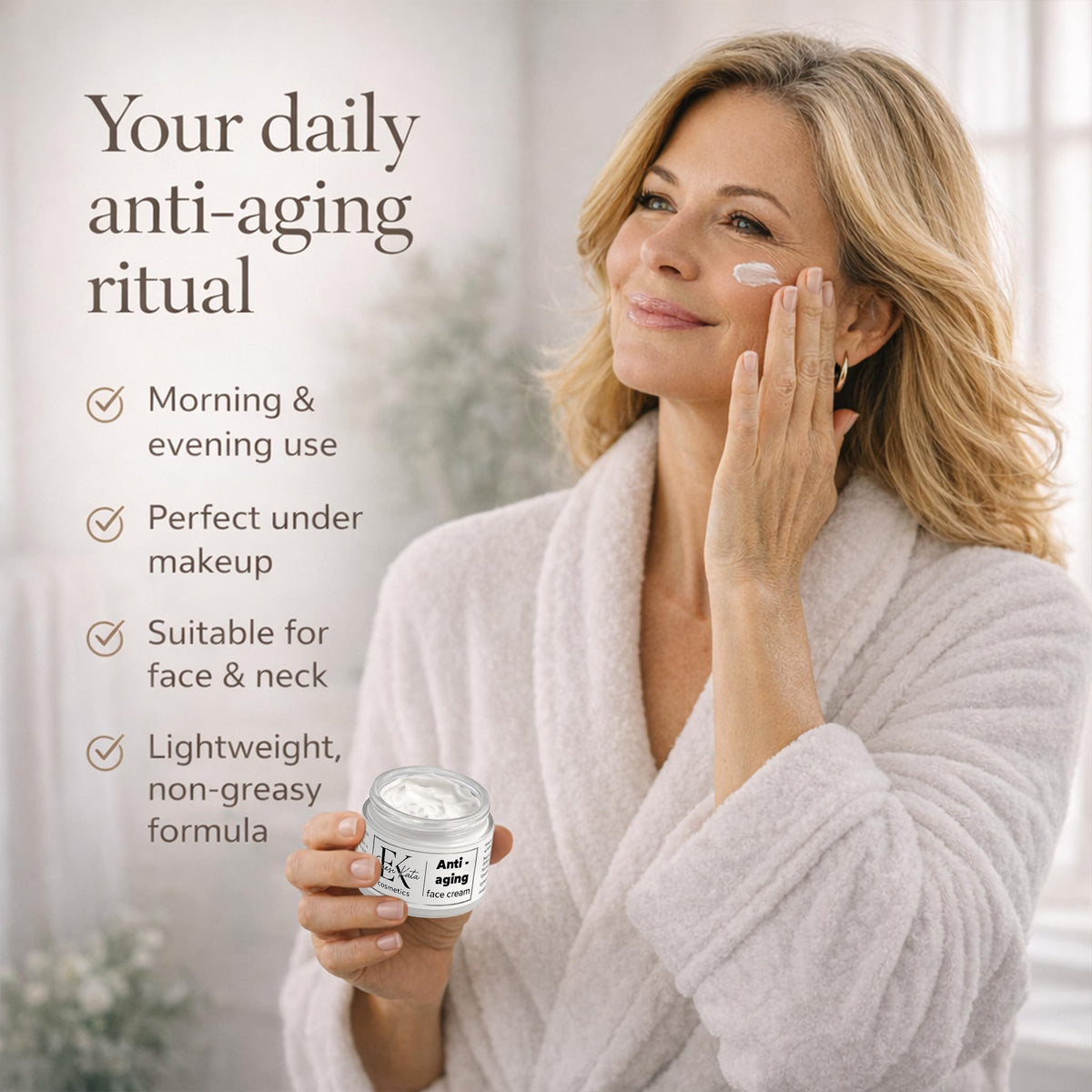 Face Moisturizer Anti Wrinkle Cream for Women - Hill Vital Natural Solutions Official Imagery - 8