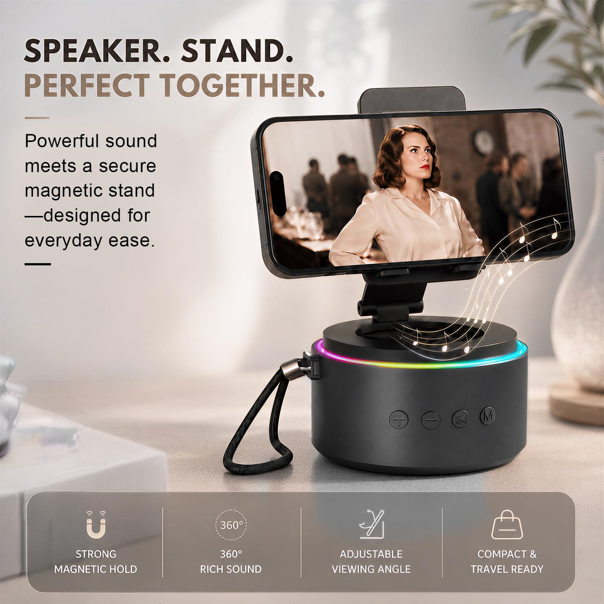 Men Dad Gifts for Christmas Day Bluetooth Speaker with Phone - ZAPUVO Official Imagery - 4