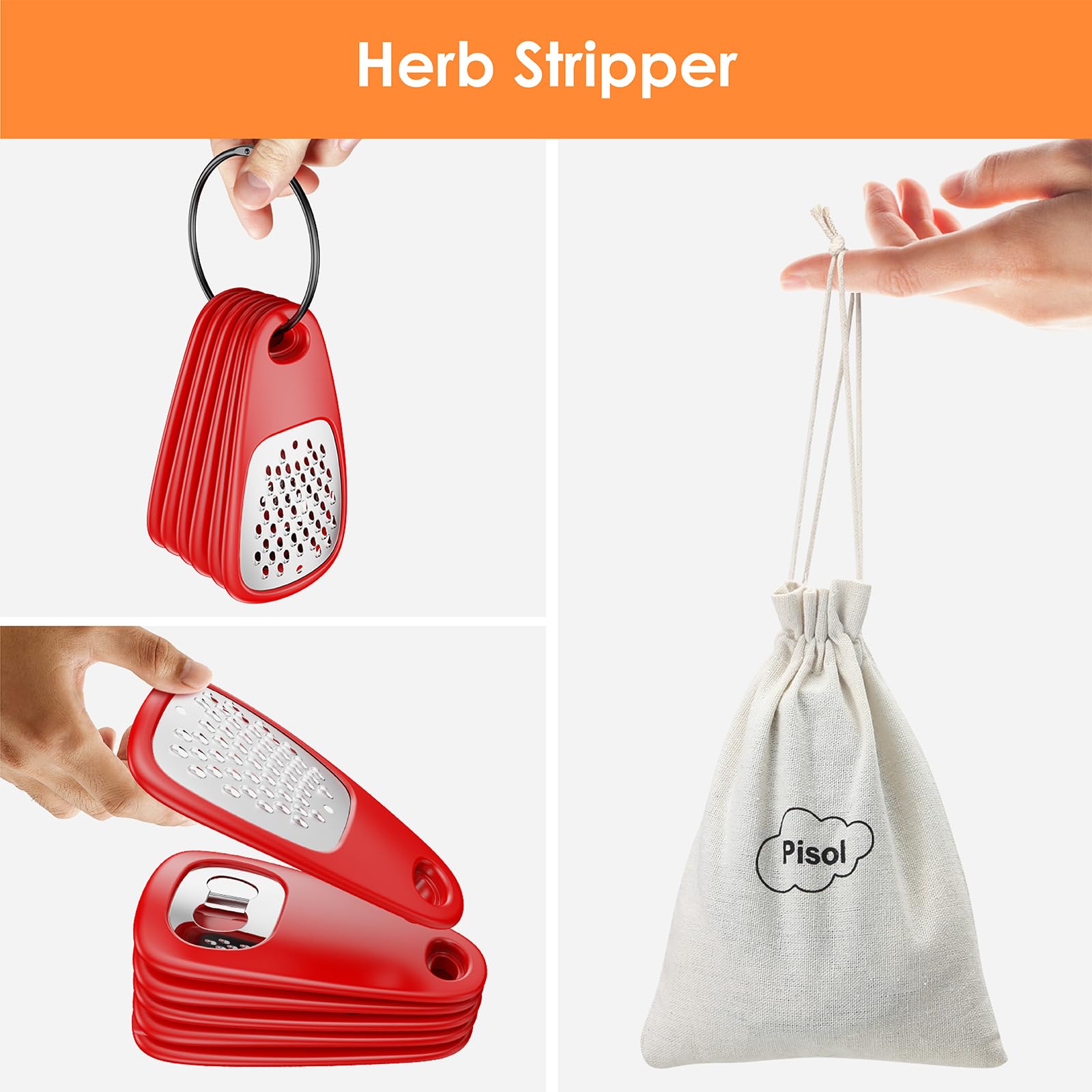 Pisol Kitchen Unique Gadgets Set 6 Pieces, Space Saving, Cheese Grater - View 9