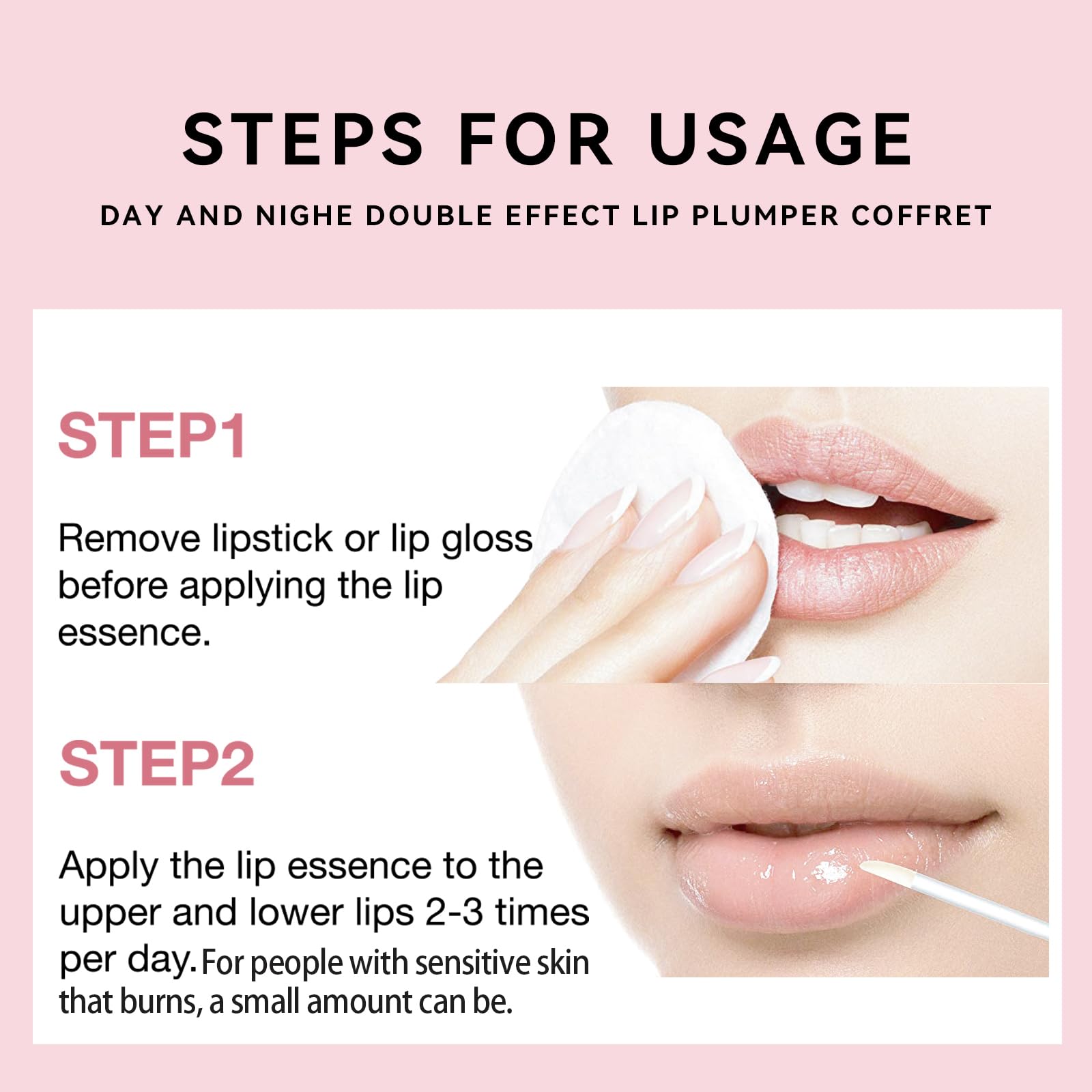 KISSIO Lip Plumper Set,2 PCS Lip Gloss for Day & Night Use - View 6
