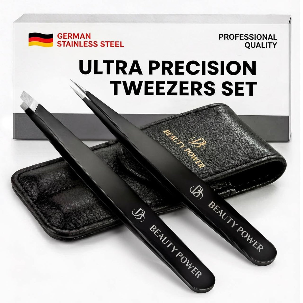 Beauty Power Precision Tweezers for Women Facial Hair Men - Beauty Power Official Imagery - 2