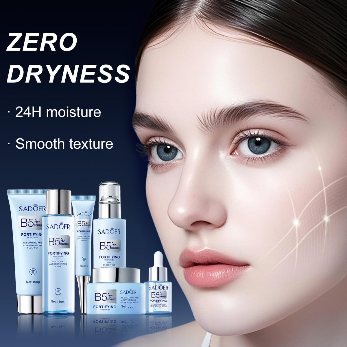 For SADOER B5 Vitamin Skincare Set 6 Piece Barrier Repair - DailyBrio Official Imagery - 7