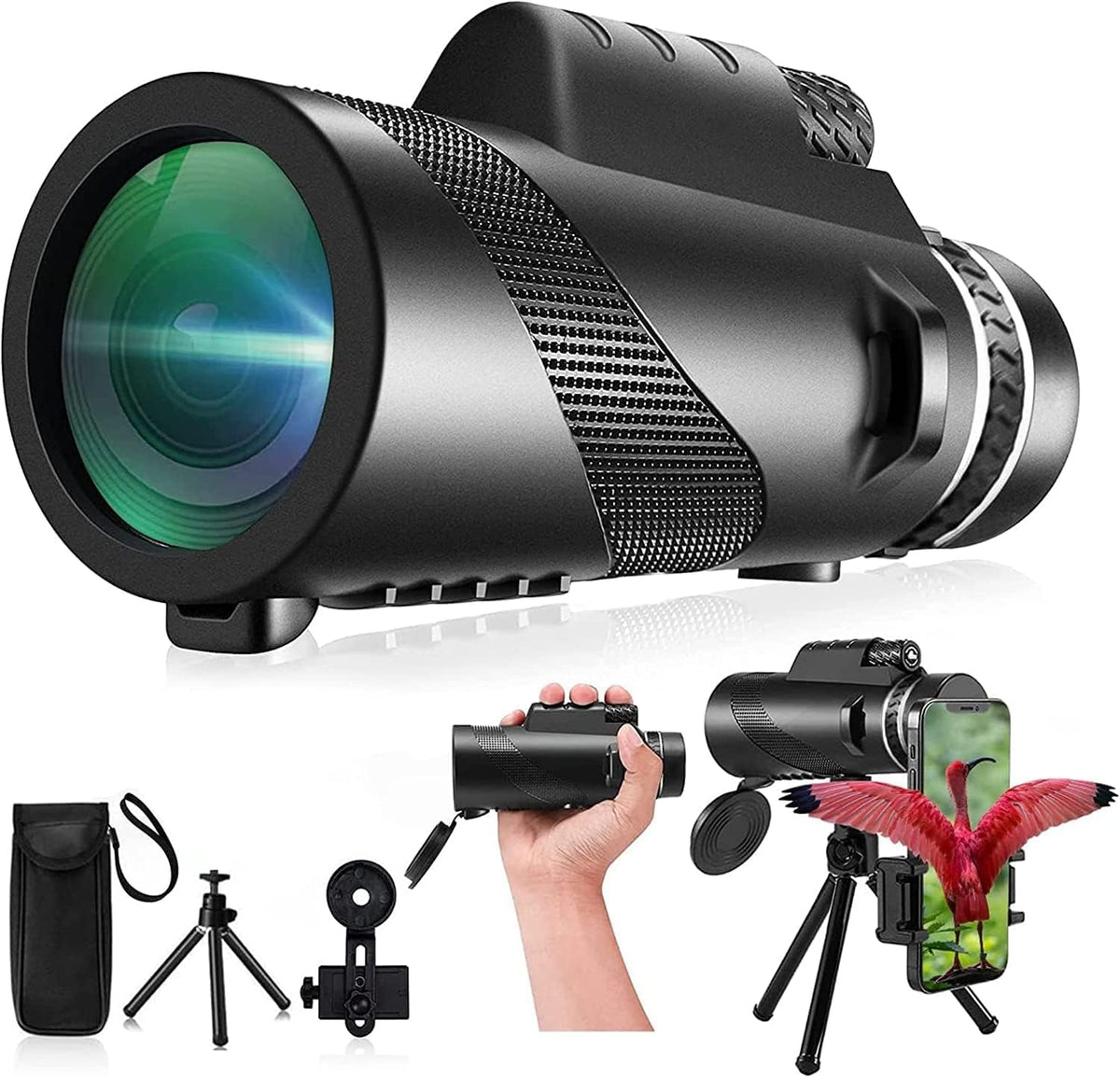 Monocular Telescope 80x100 High Powered Monoculars High - Mulamoy Official Imagery - 1