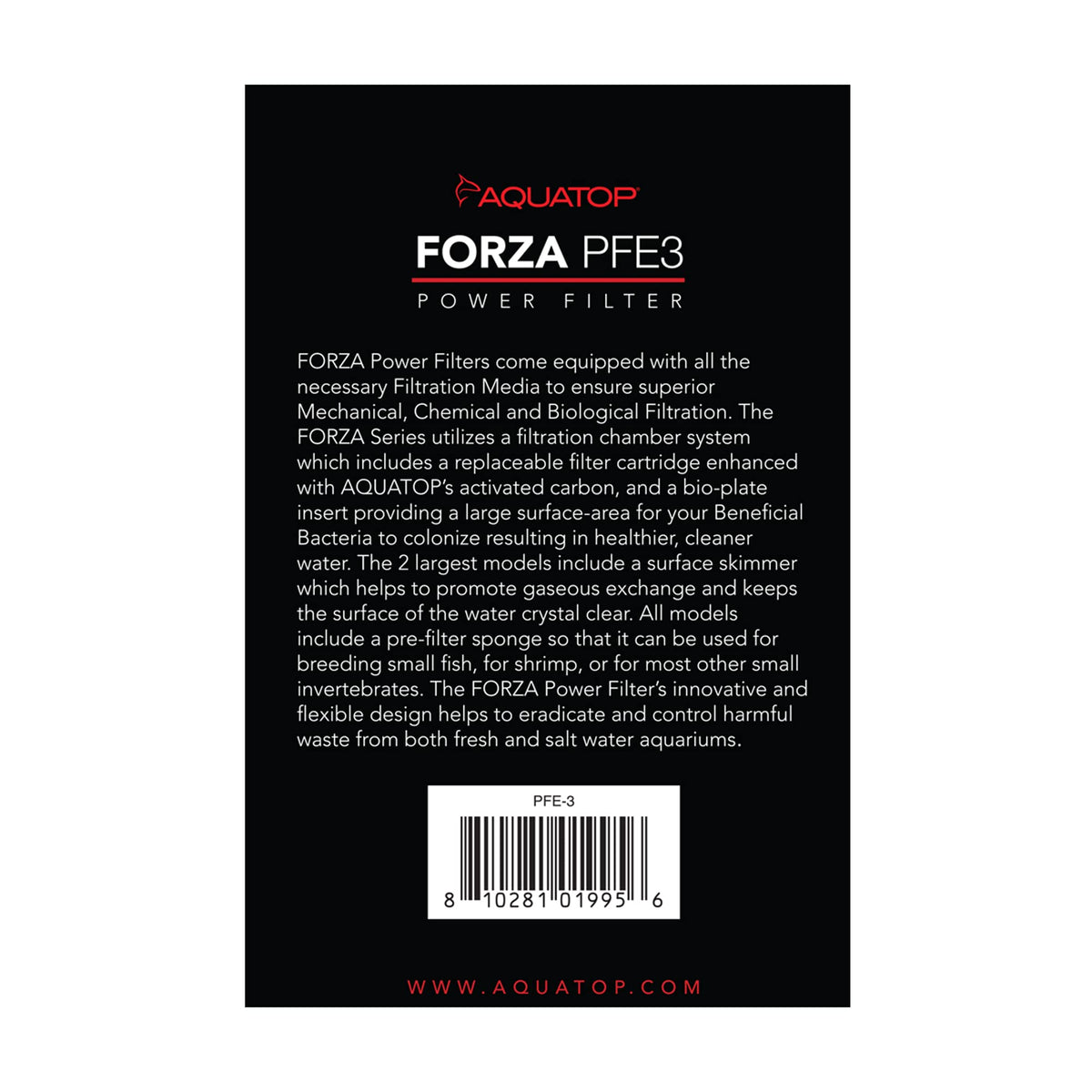 Aquatop Forza 80 GPH Power Filter for Aquariums 15 25 Gal - Aquatop Official Imagery - 6