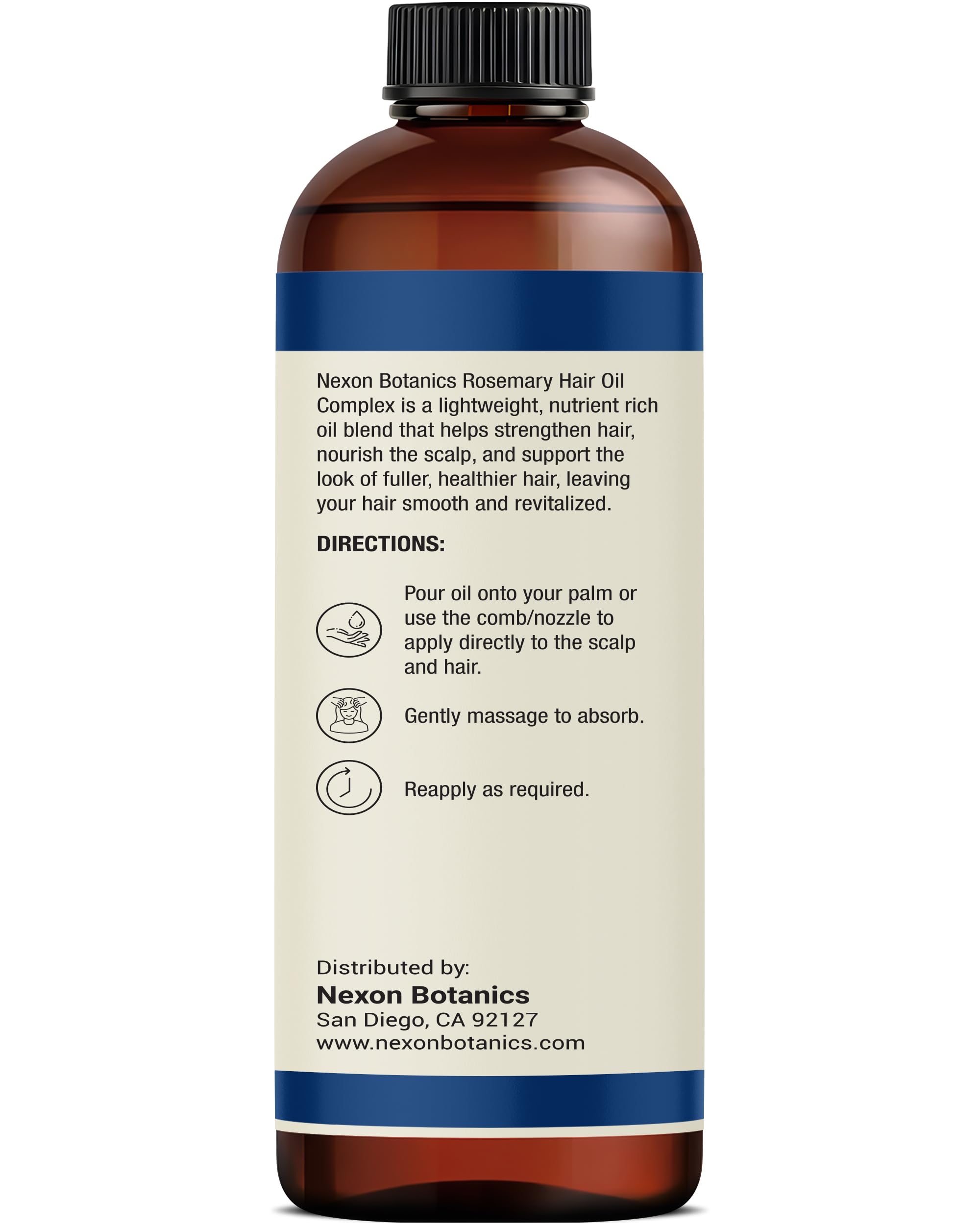 Nexon Botanics Rosemary Hair Oil 6 Fl Oz - Scalp Blend with Biotin & Batana & Cas - Nexon Botanics Official Product View 9