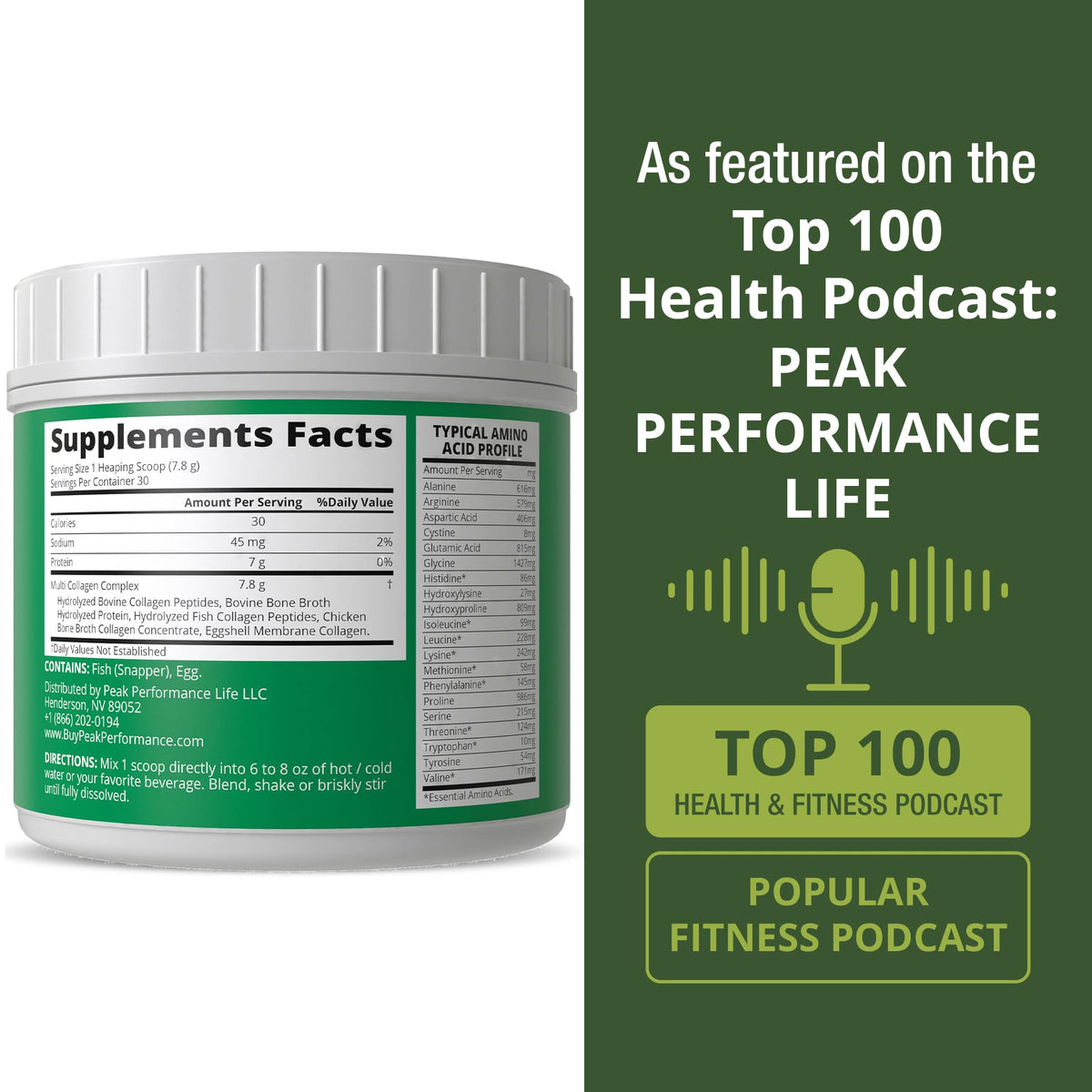 Peak Performance All 5 Multi Collagen Protein Powder - Peak Performance Official Imagery - 7