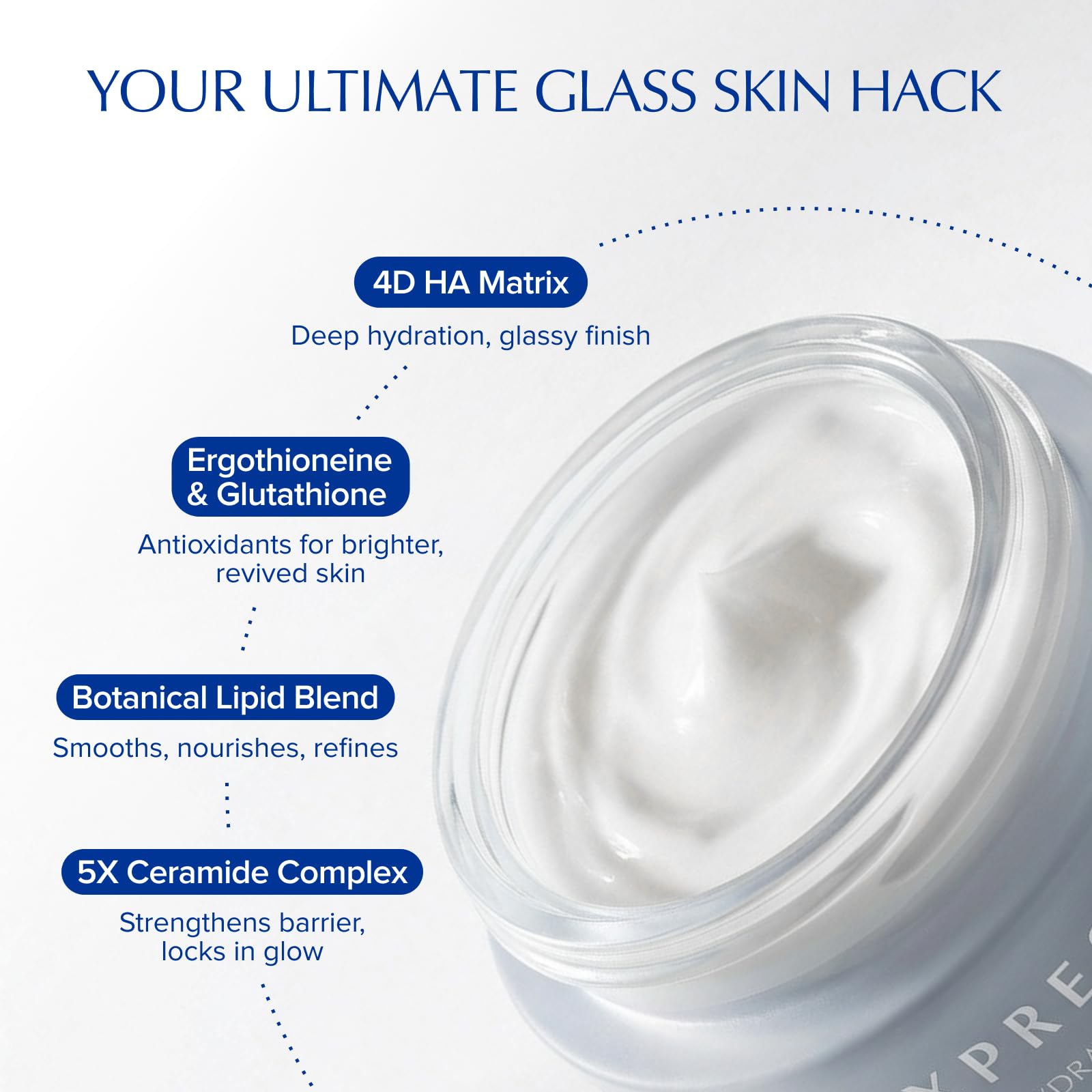 EXPRESSIONS WELLNESS Glass Skin Face Cream Moisturizer for Dry Skin, 1 - EXPRESSIONS WELLNESS Official Product View 5