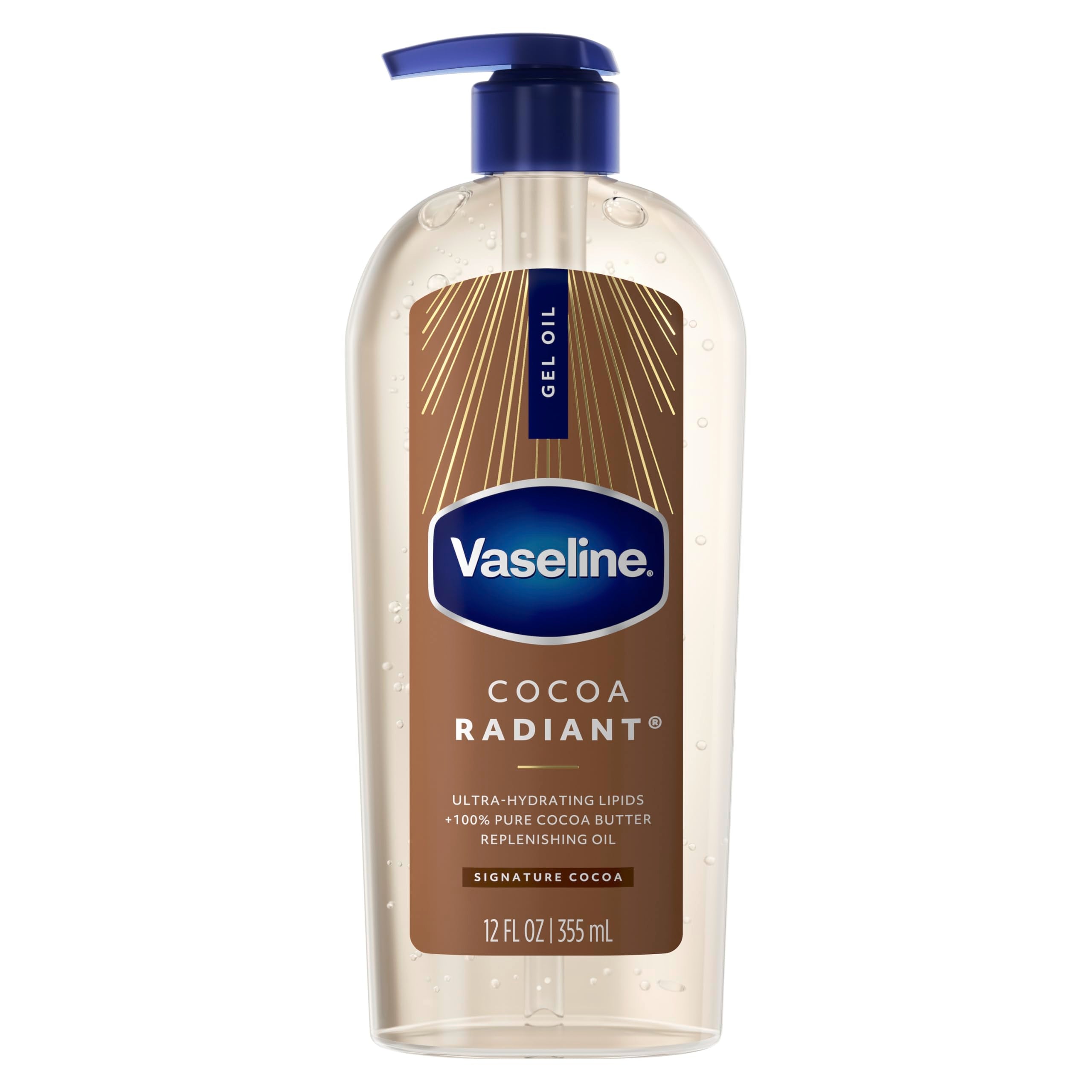 Vaseline Cocoa Radiant Body Gel Oil for Glowing Skin with Cocoa - Product Imagery