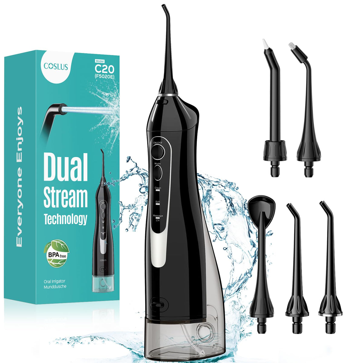 COSLUS ADA Accepted C20 Water Dental Flosser Pick - COSLUS Official Imagery - 2