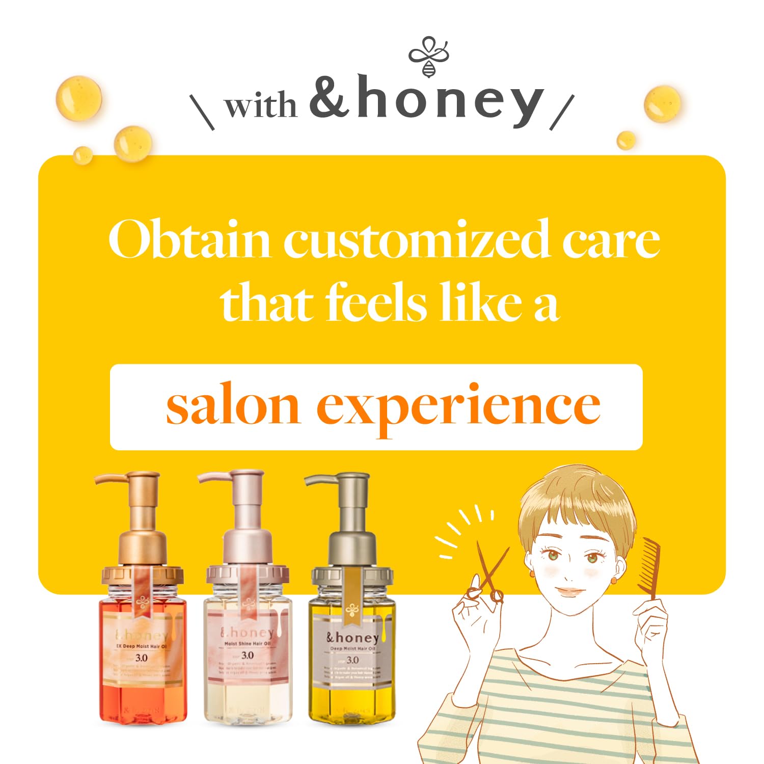honey Melty Moist Repair Hair Oil 100mL 3 38 Oz Sulfate Free - & Honey Official Imagery - 8