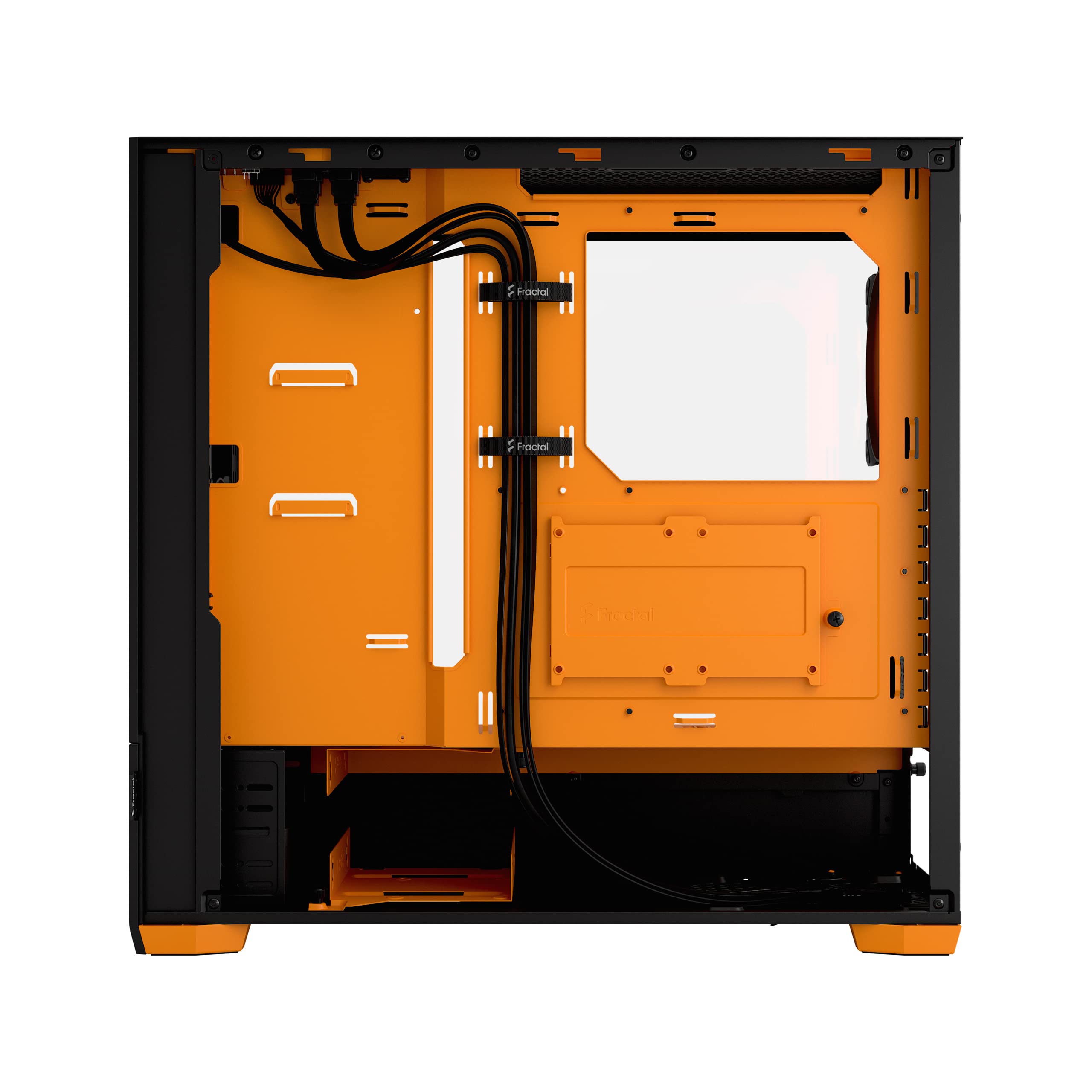 Fractal Design Pop Air RGB Orange Core Tempered Glass Clear Tint