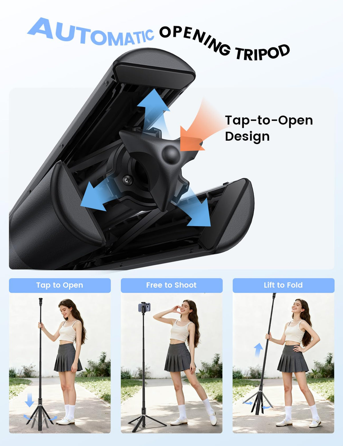 Lamicall 65 Tripod for iPhone 0 77lb Selfie Stick with - Lamicall Official Imagery - 3