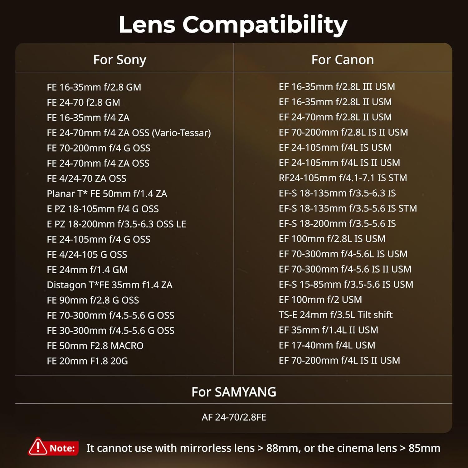 SmallRig matte box with adjustable clamp for lenses 67mm to 82mm, includes lens hood for camera lighting control.