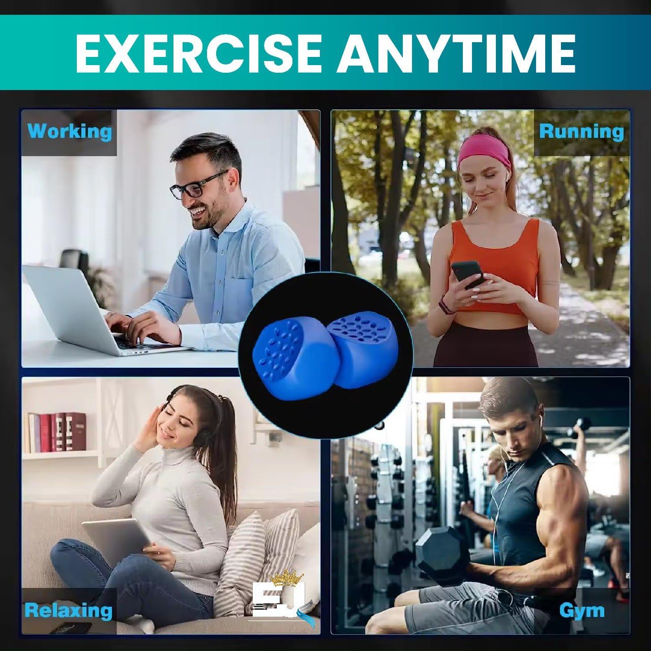 EdJay Jaw Exerciser – Mouth Workout Device, Muscle Trainer for... - EDJAY Official Product View 5