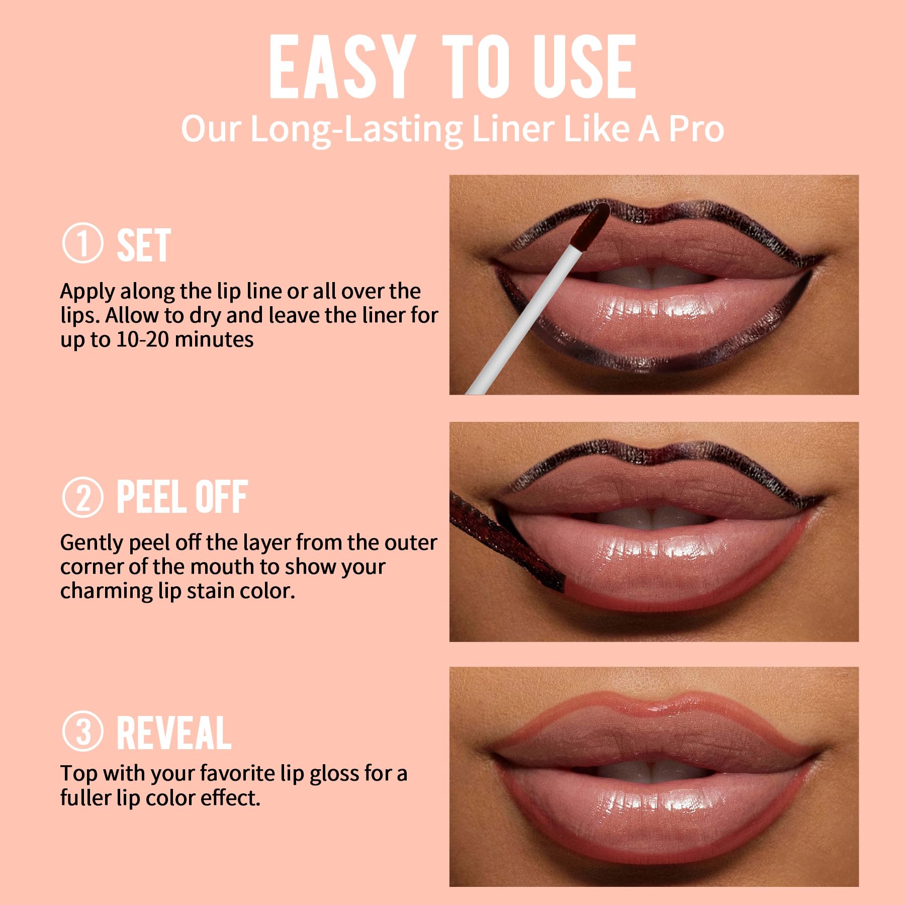 iMethod Lip Liner Stain Peel Off with Tweezer, Mauve - View 6