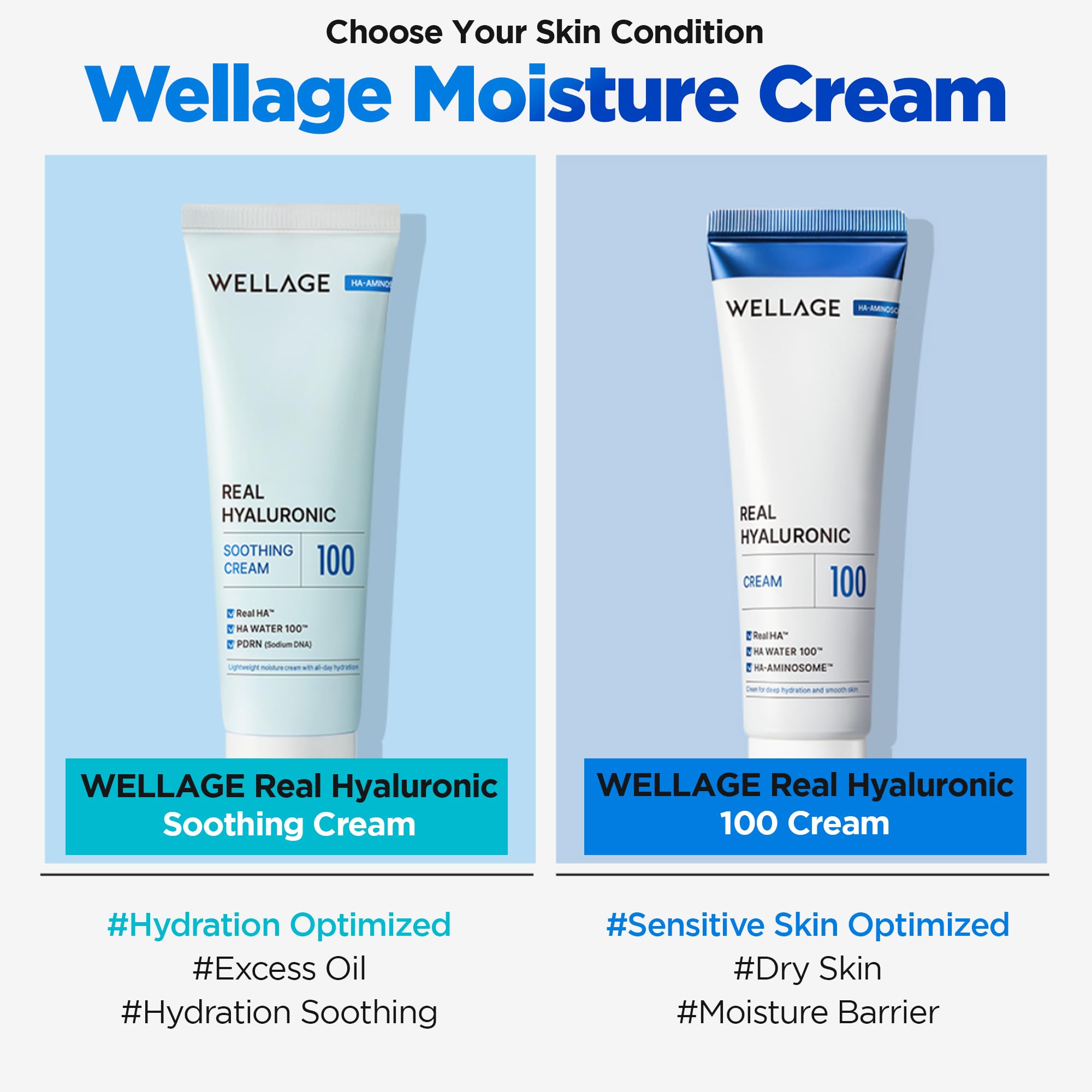 WELLAGE Real Hyaluronic Soothing Cream 100 2 7 oz - WELLAGE Official Imagery - 8