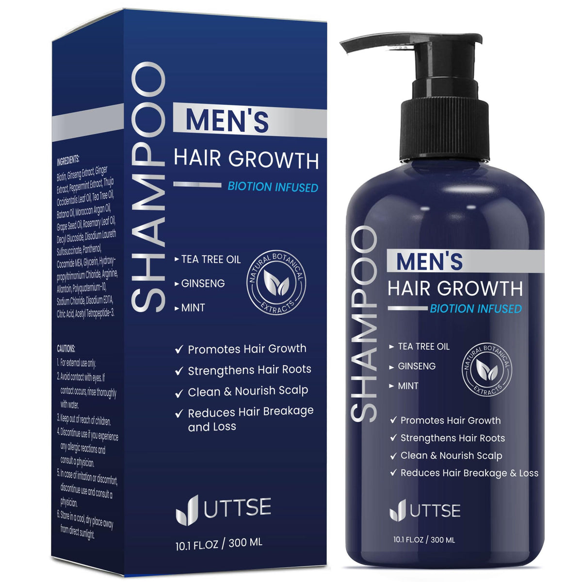 Uttse Biotin Hair Growth Shampoo for Men Natural Thickening - Uttse Official Imagery - 2